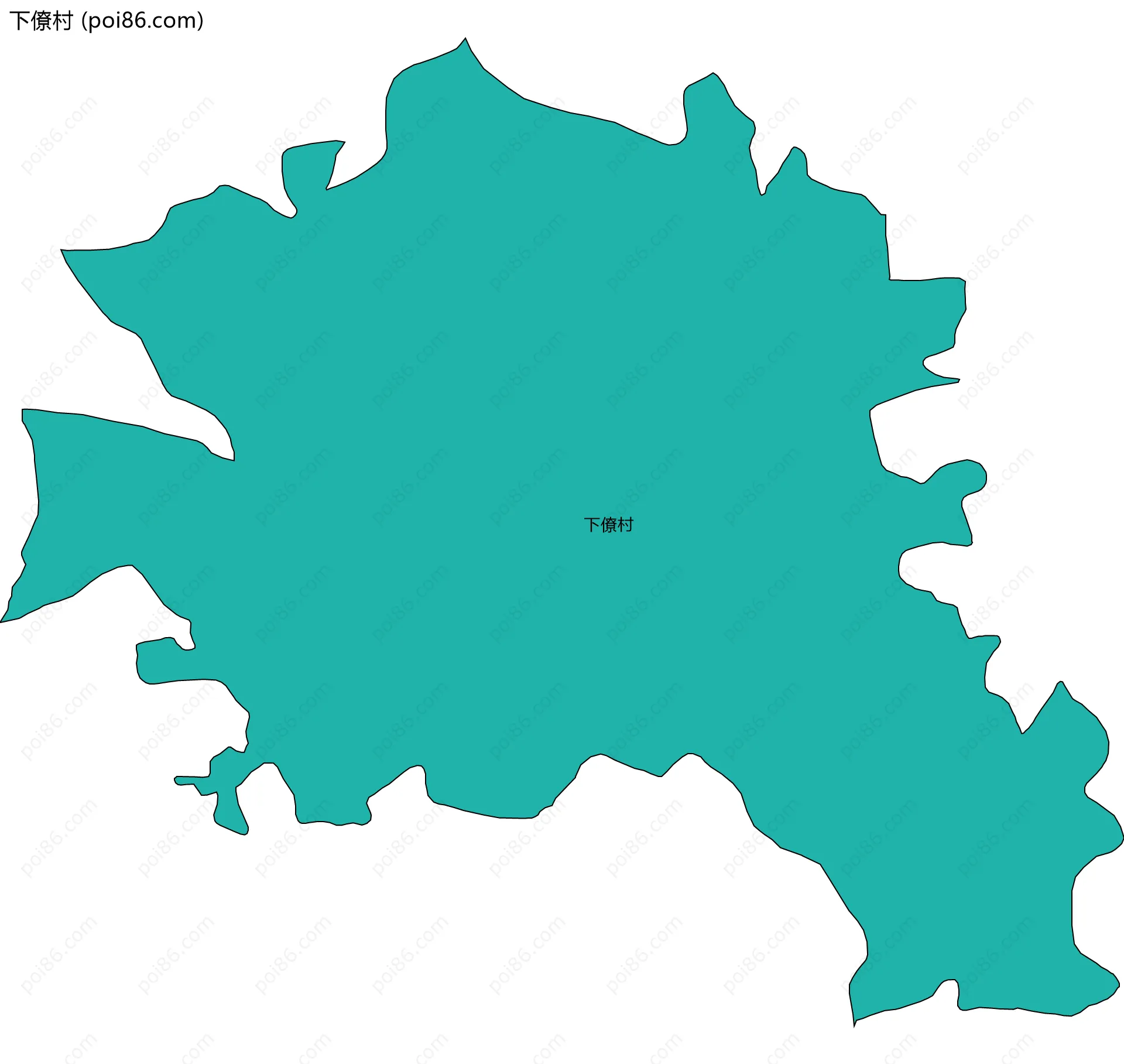 下僚村边界地图