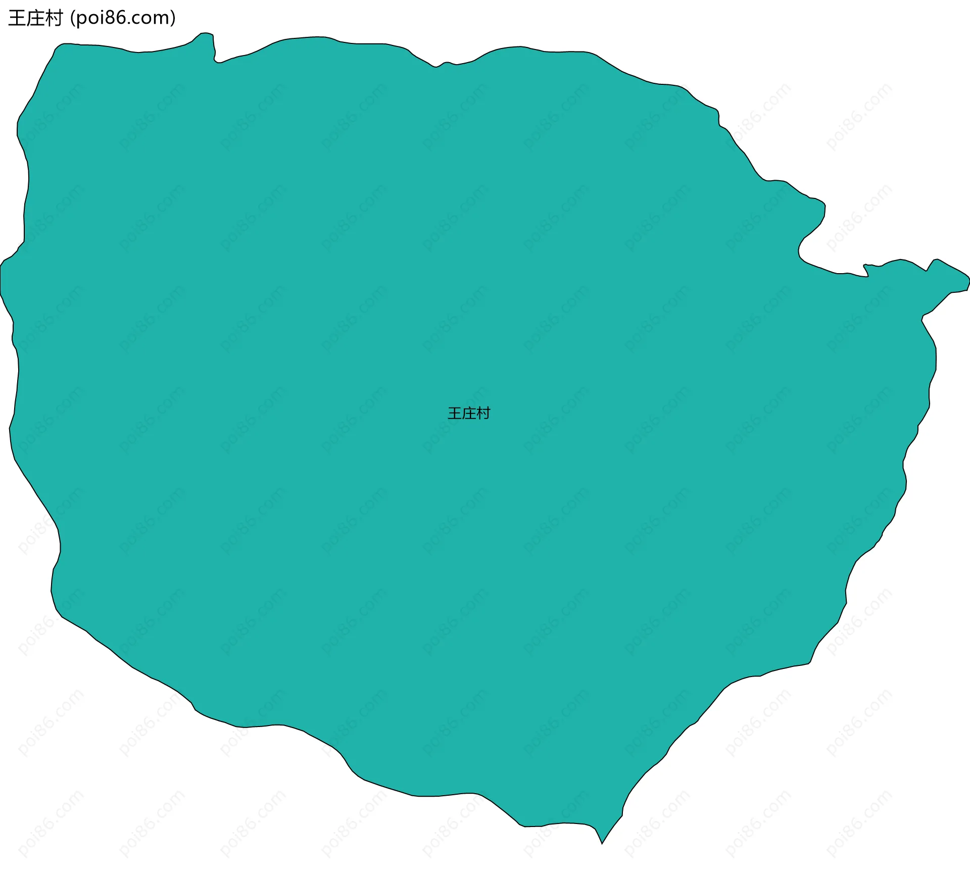 王庄村边界地图