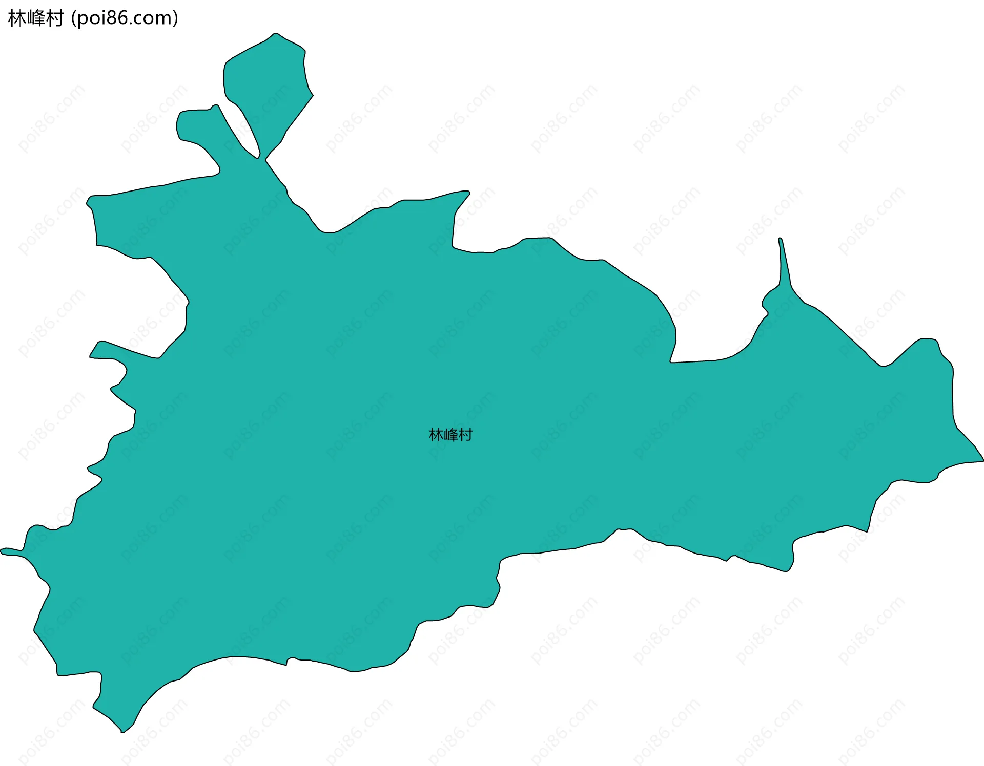 林峰村边界地图
