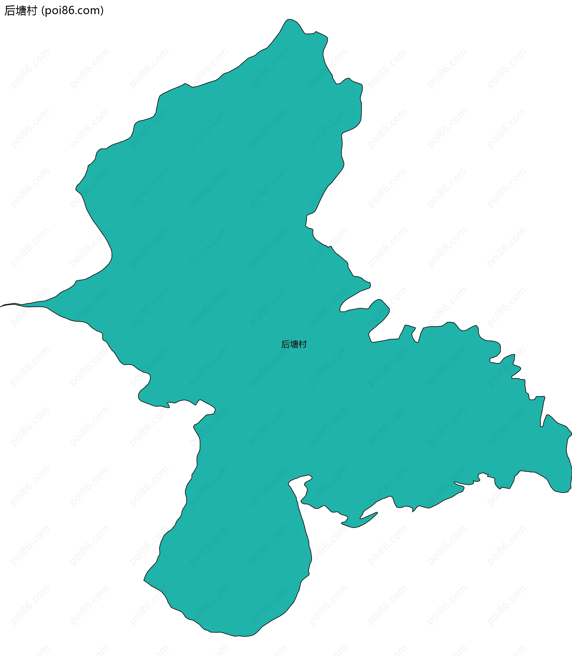 后塘村边界地图