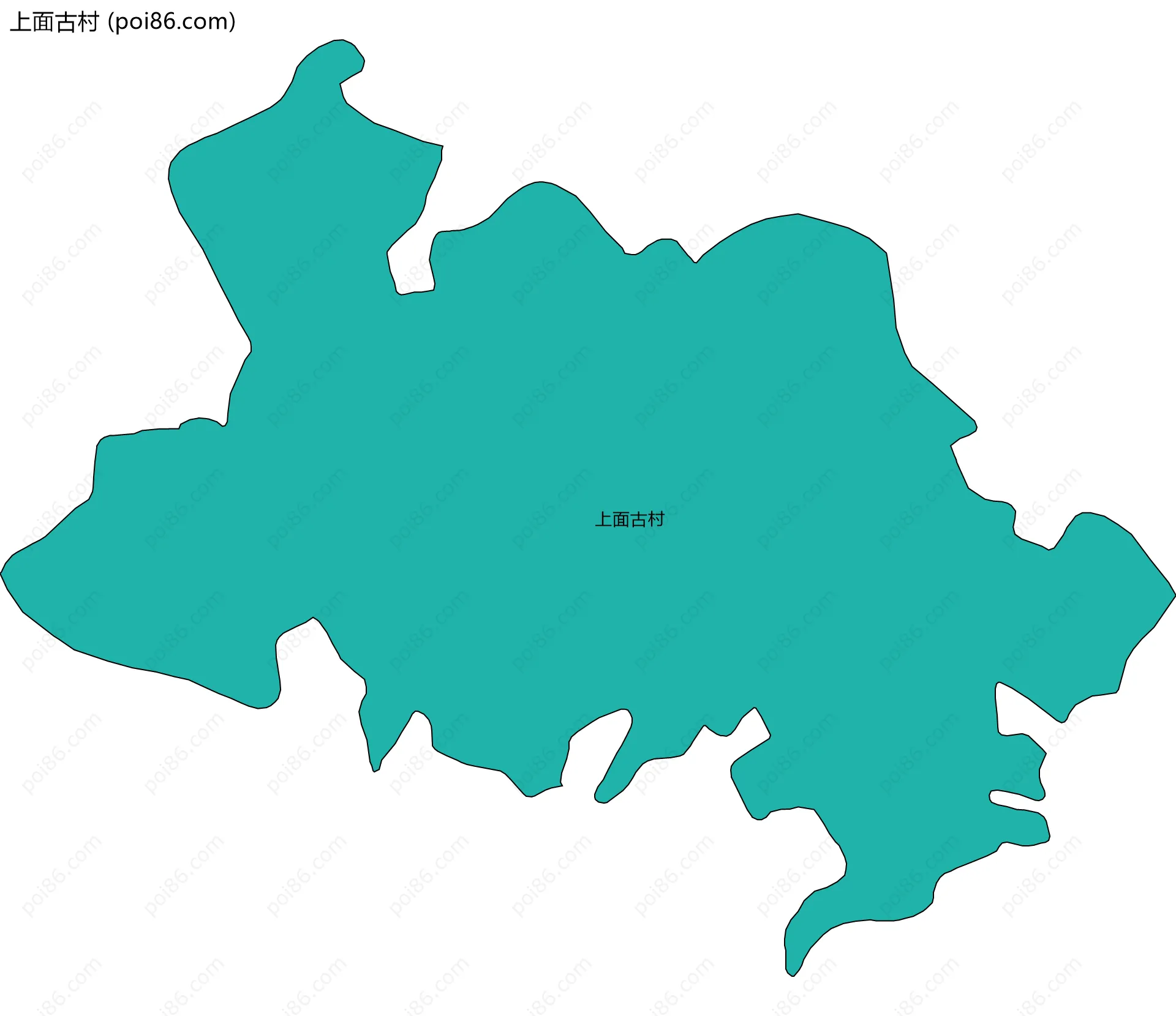 上面古村边界地图