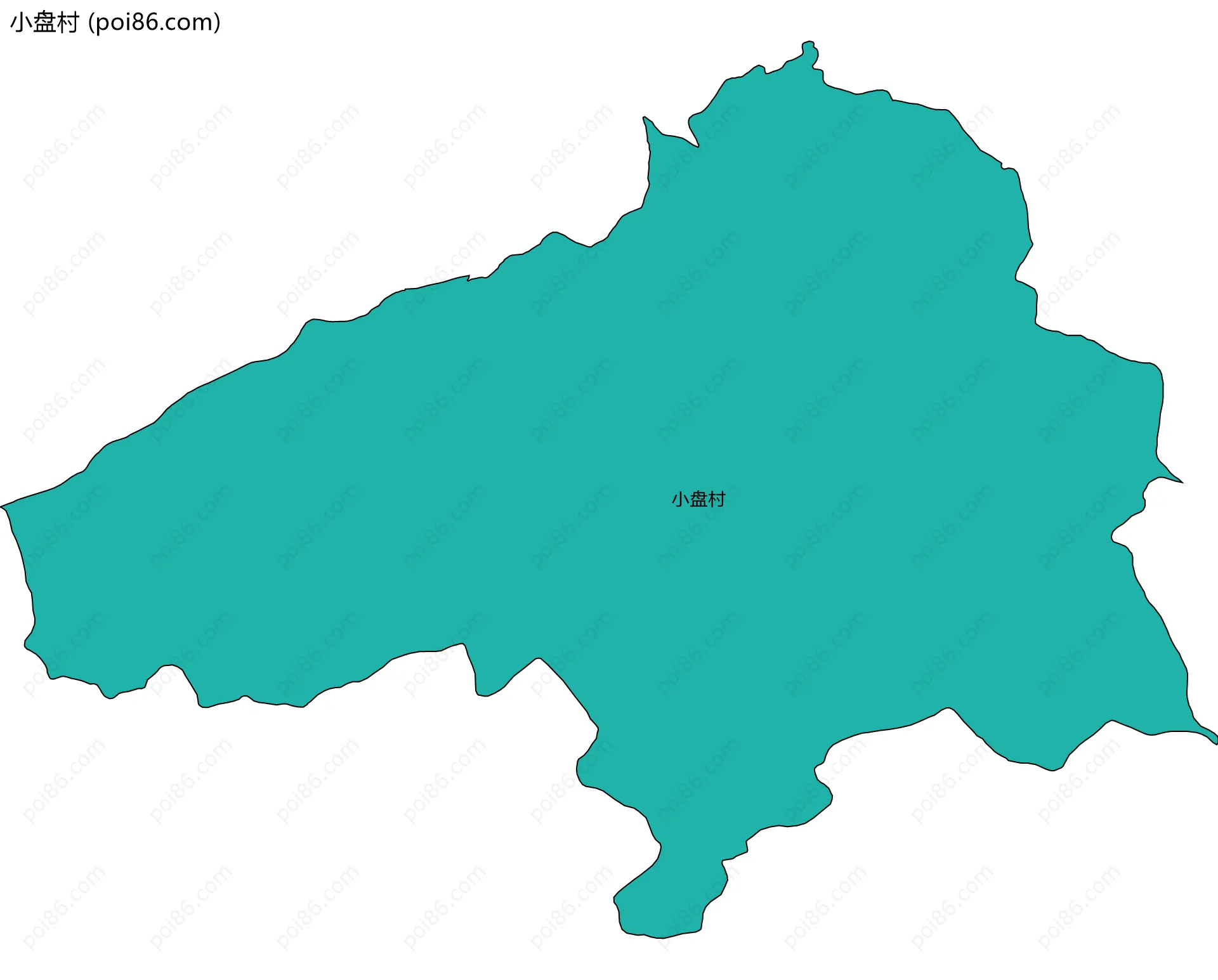 小盘村边界地图