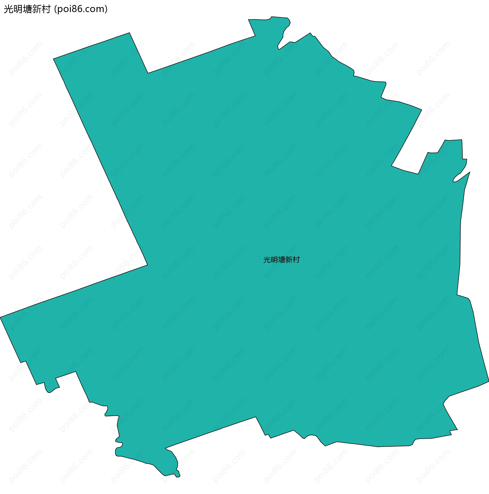 光明塘新村边界地图