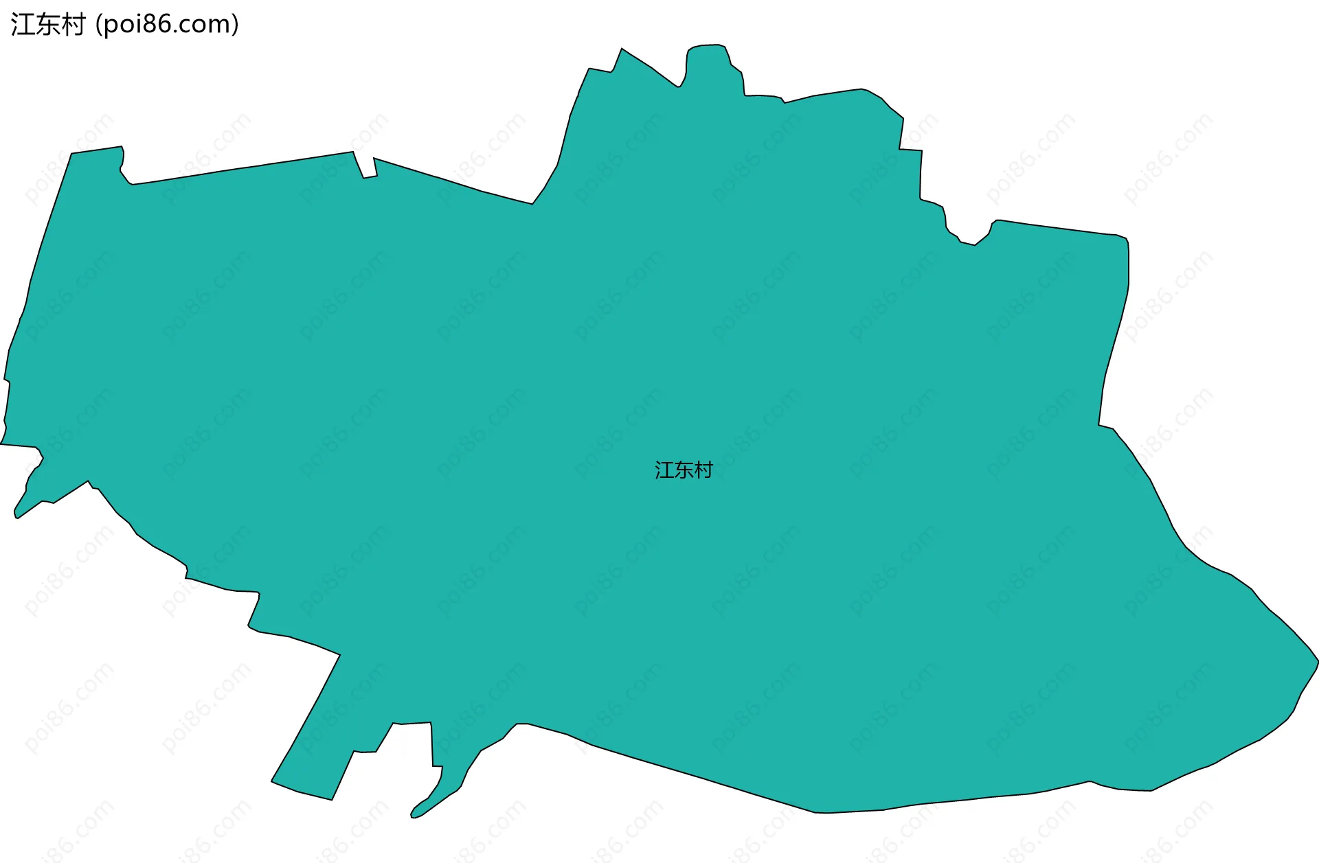 江东村边界地图