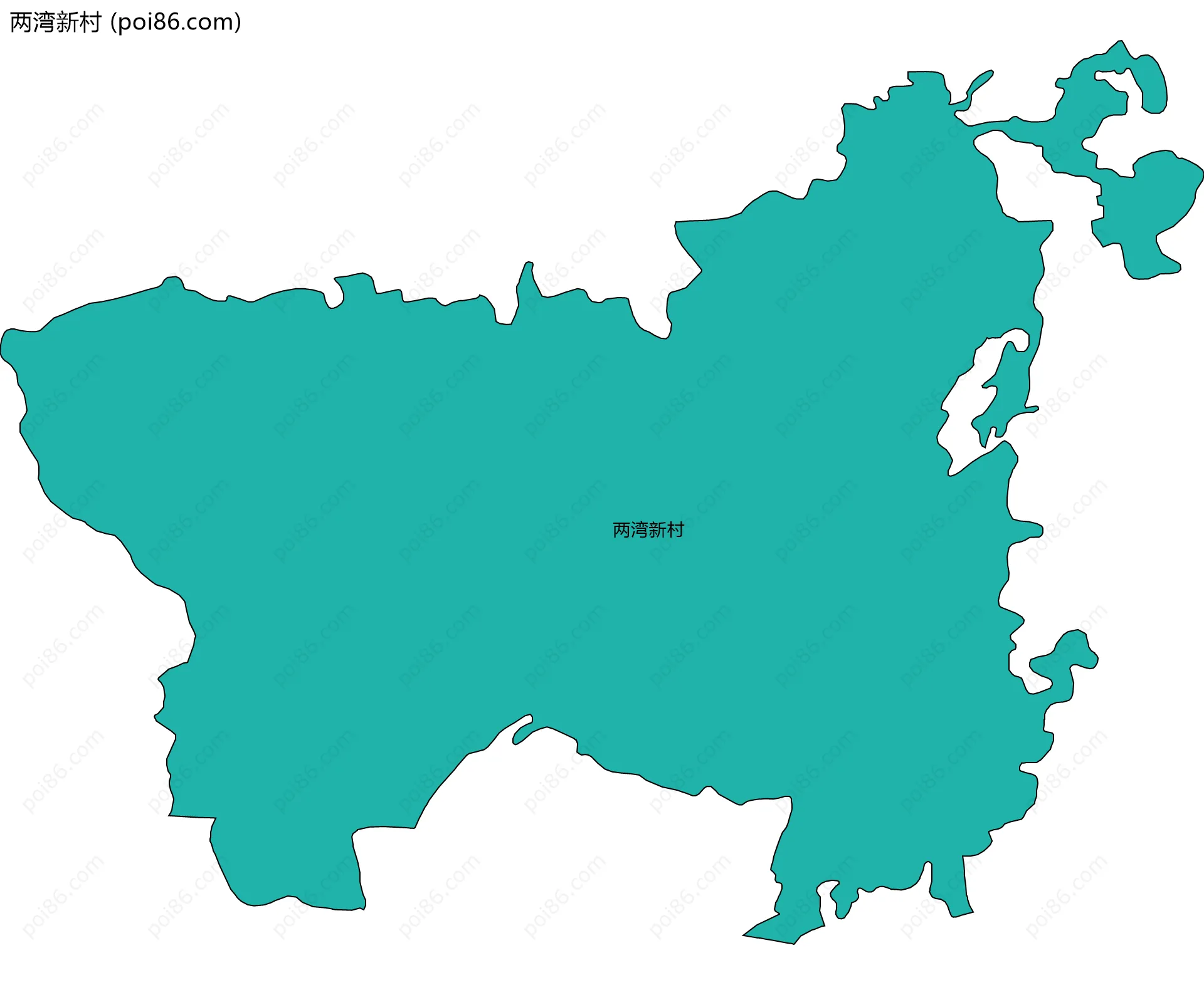 两湾新村边界地图