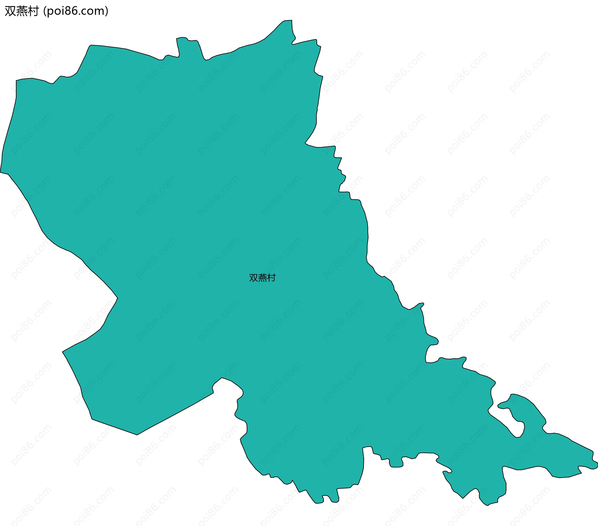 双燕村边界地图