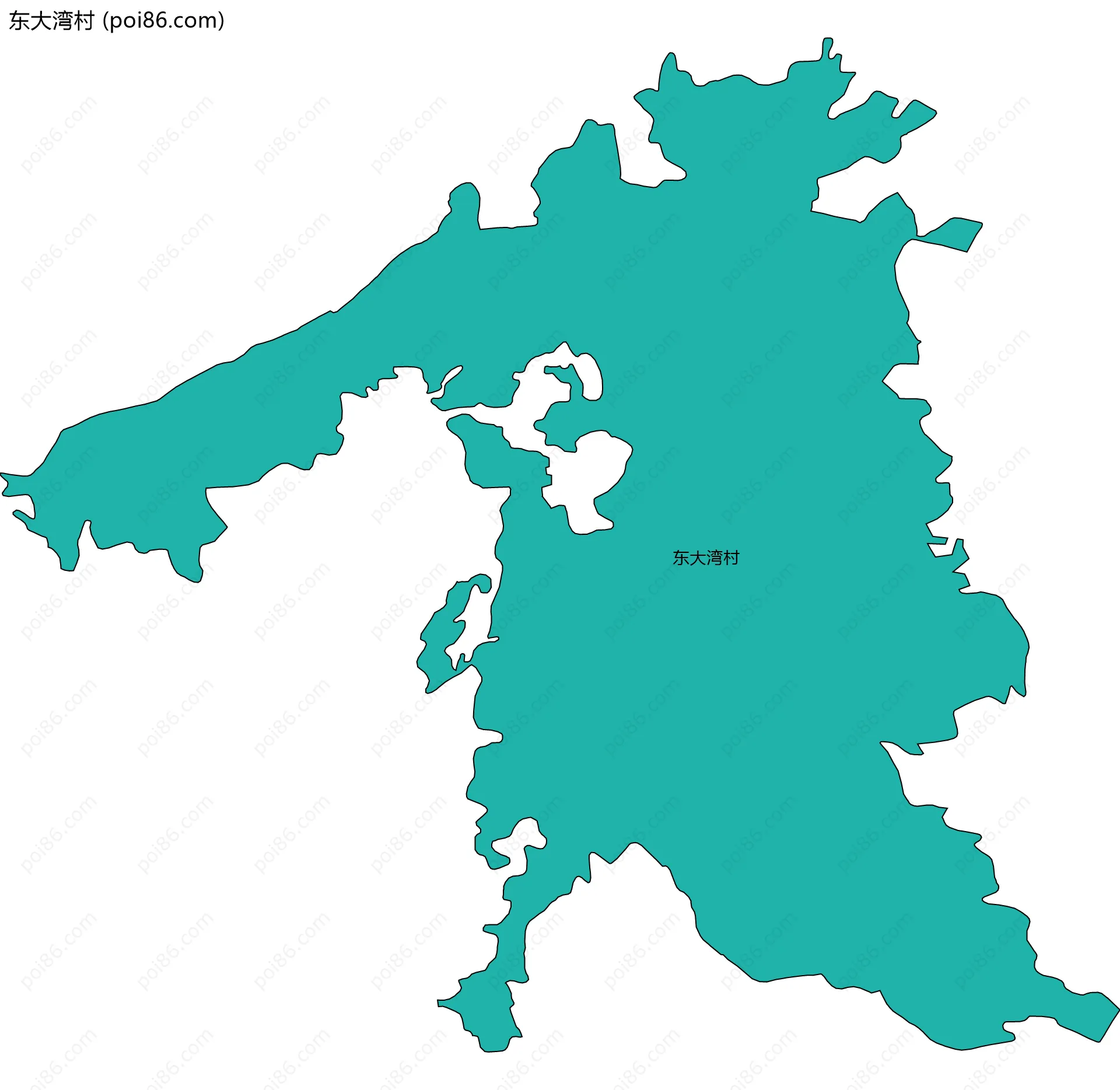 东大湾村边界地图