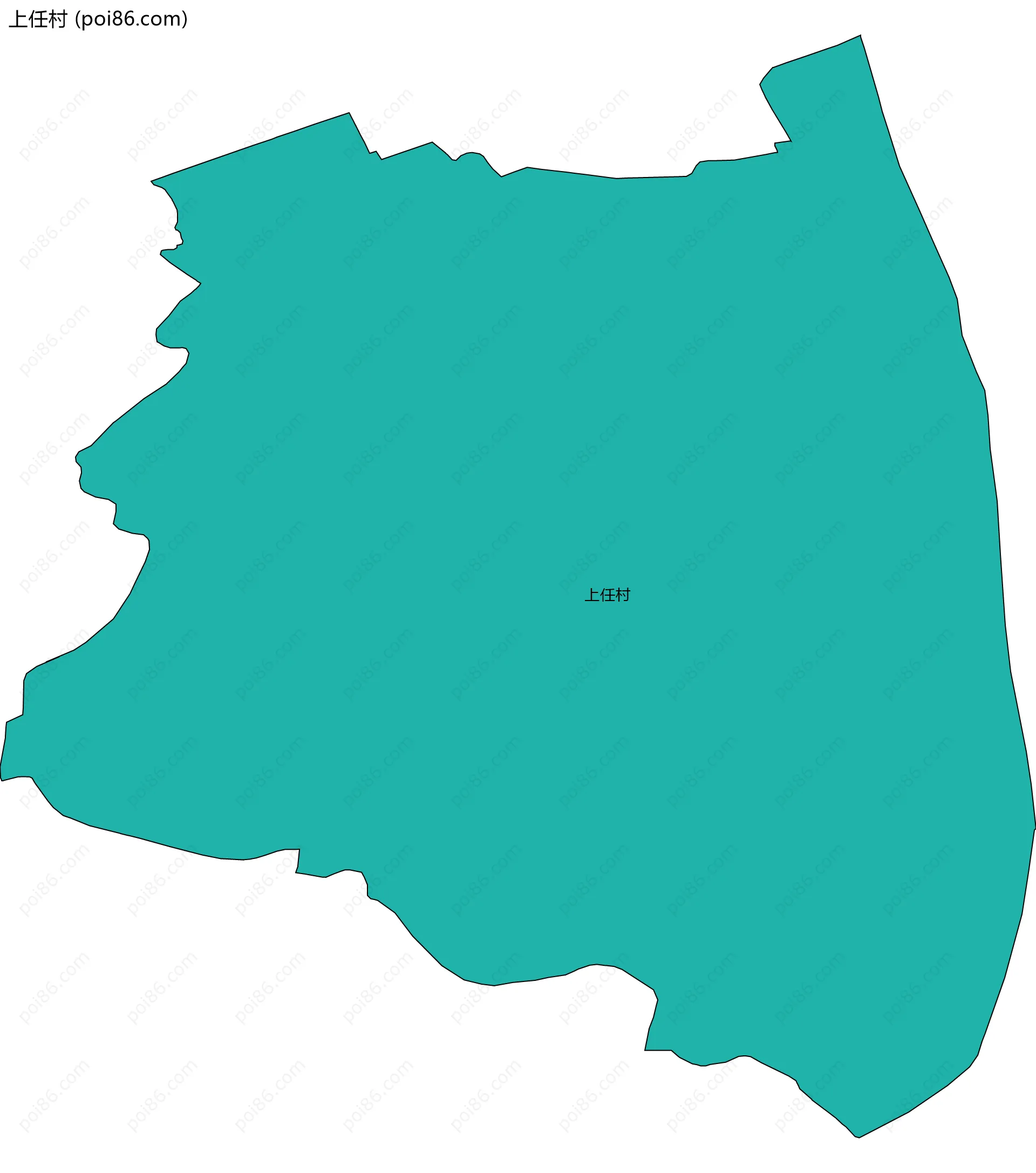 上任村边界地图