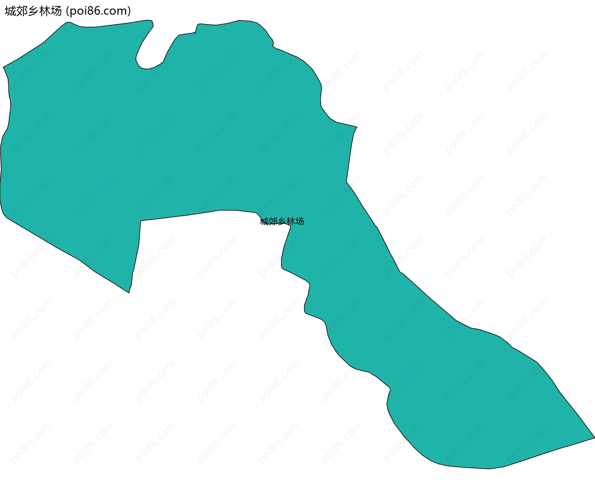 城郊乡林场边界地图