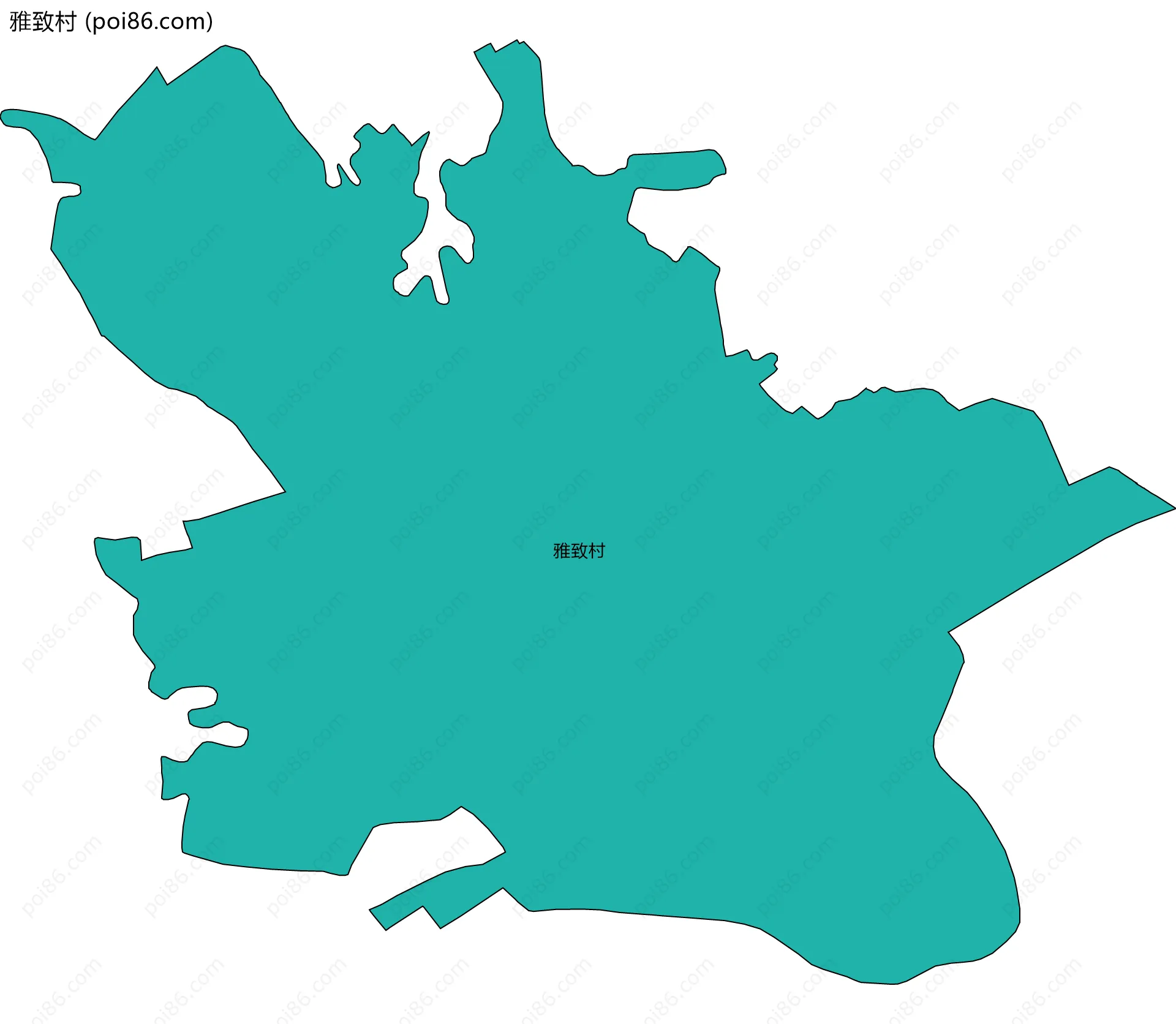 雅致村边界地图