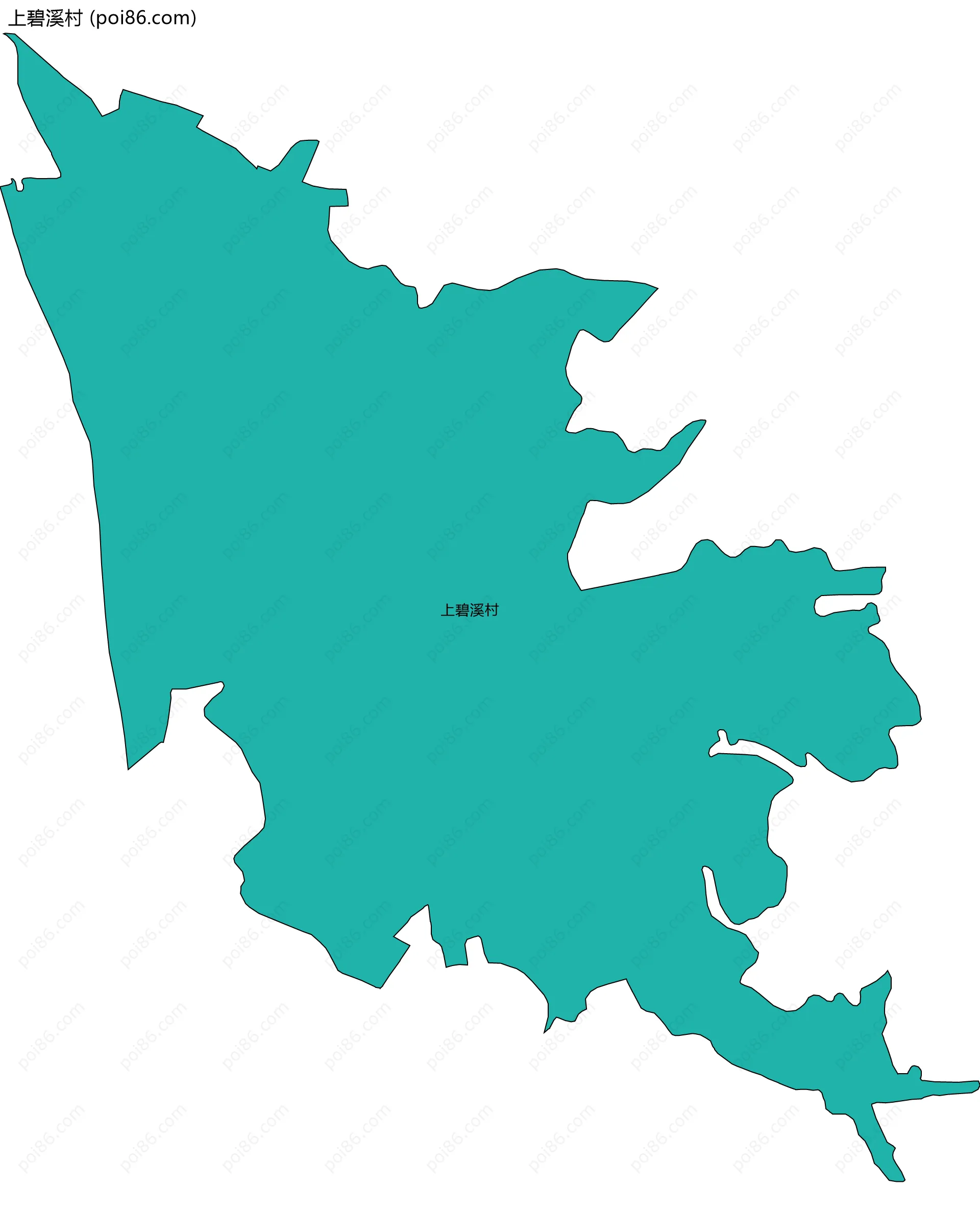 上碧溪村边界地图