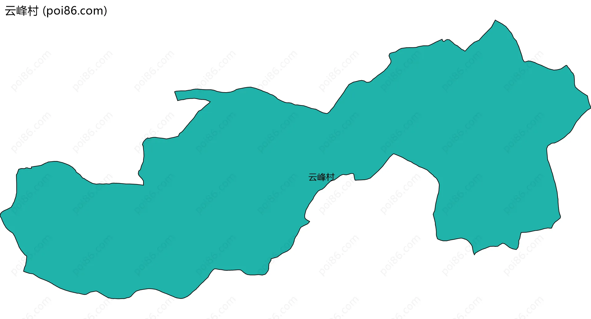 云峰村边界地图