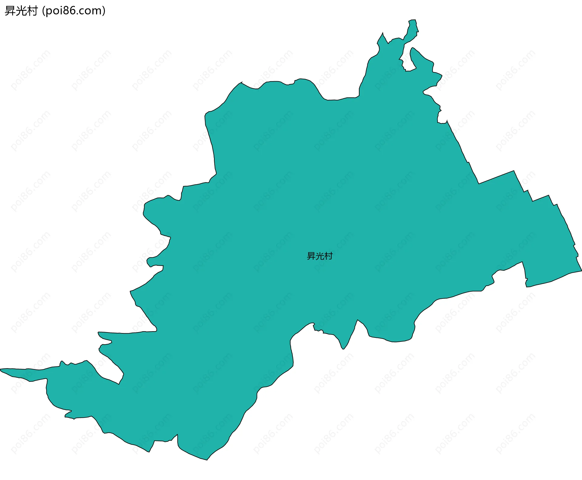 昇光村边界地图