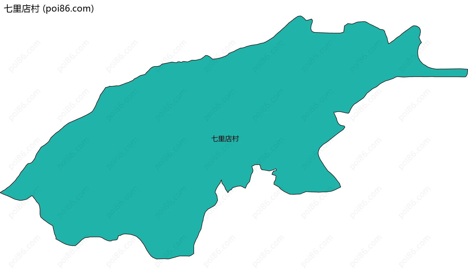 七里店村边界地图