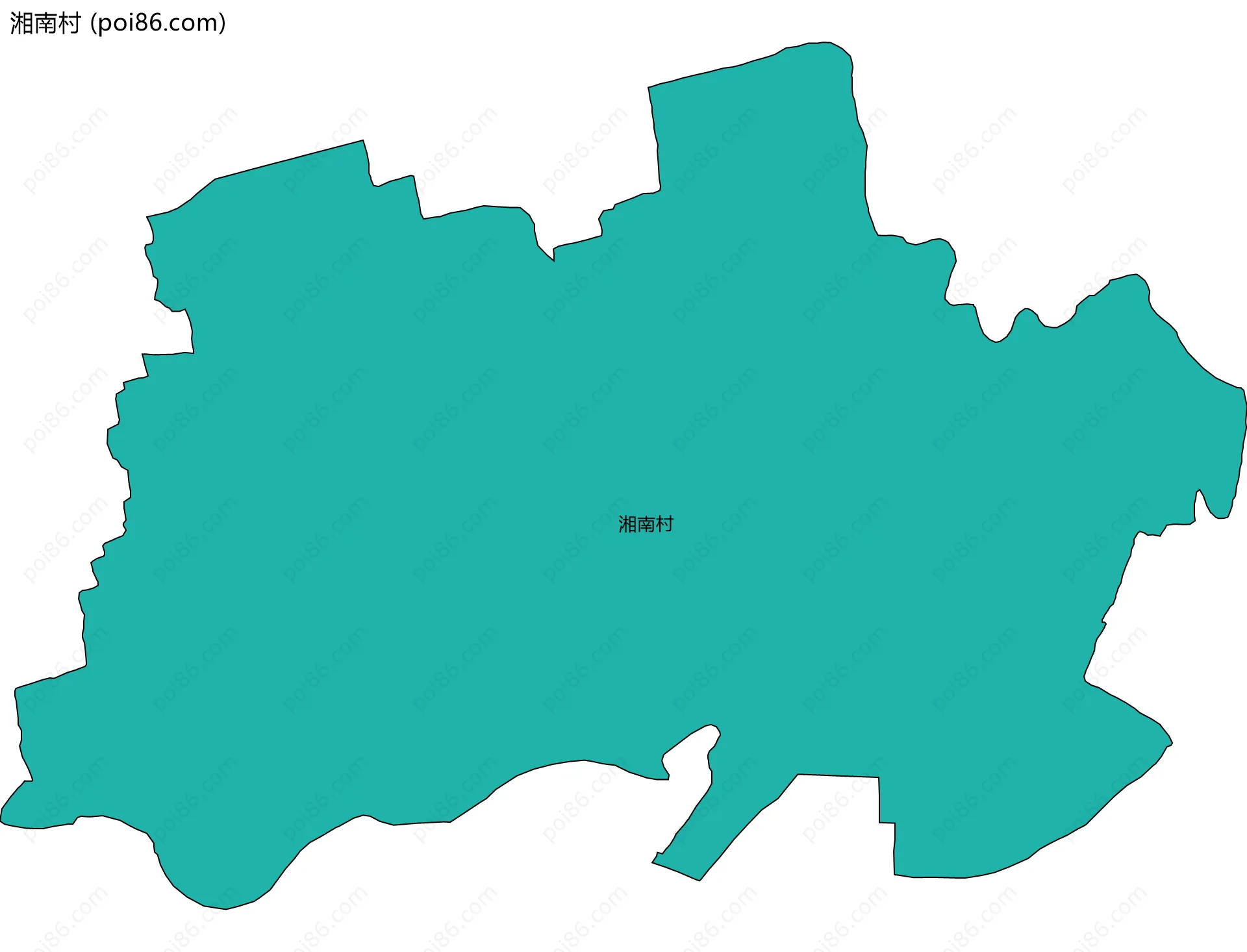 湘南村边界地图
