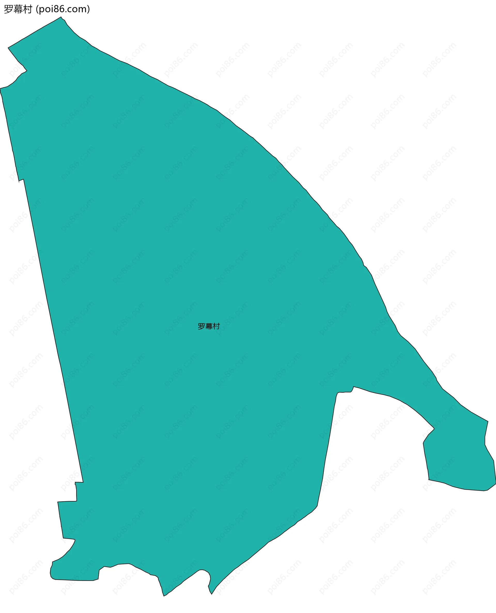 罗幕村边界地图