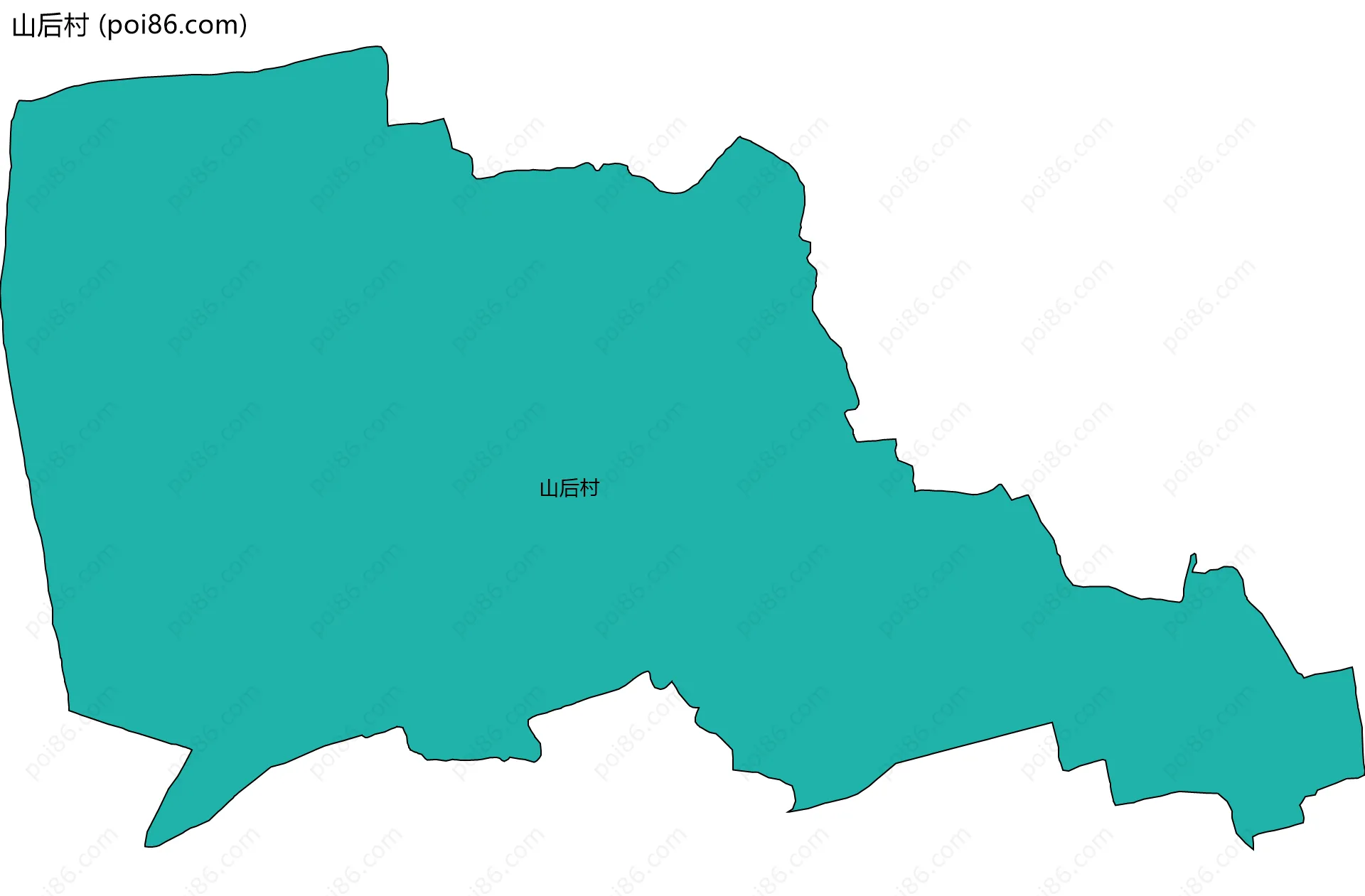 山后村边界地图