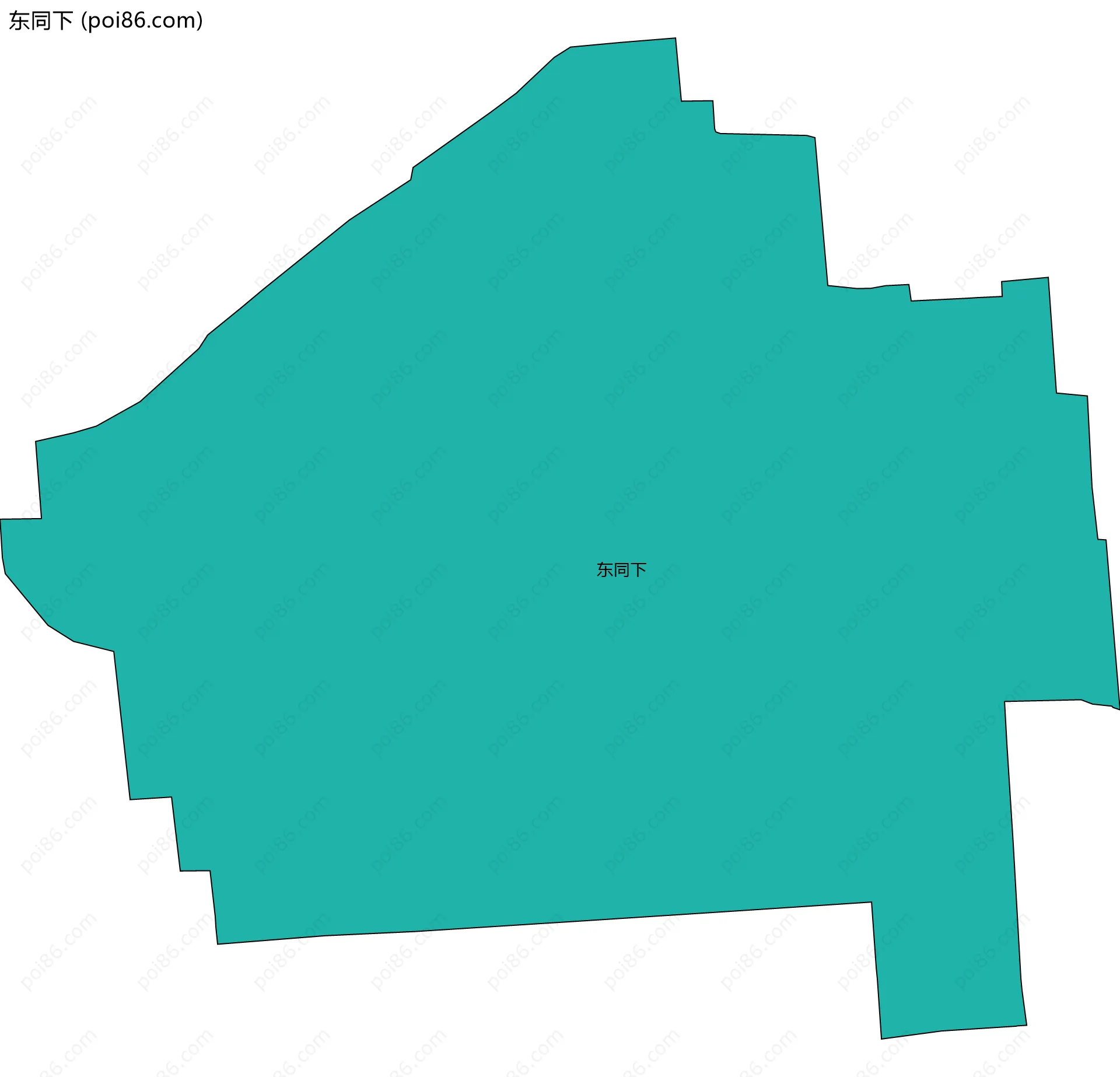 东同下边界地图