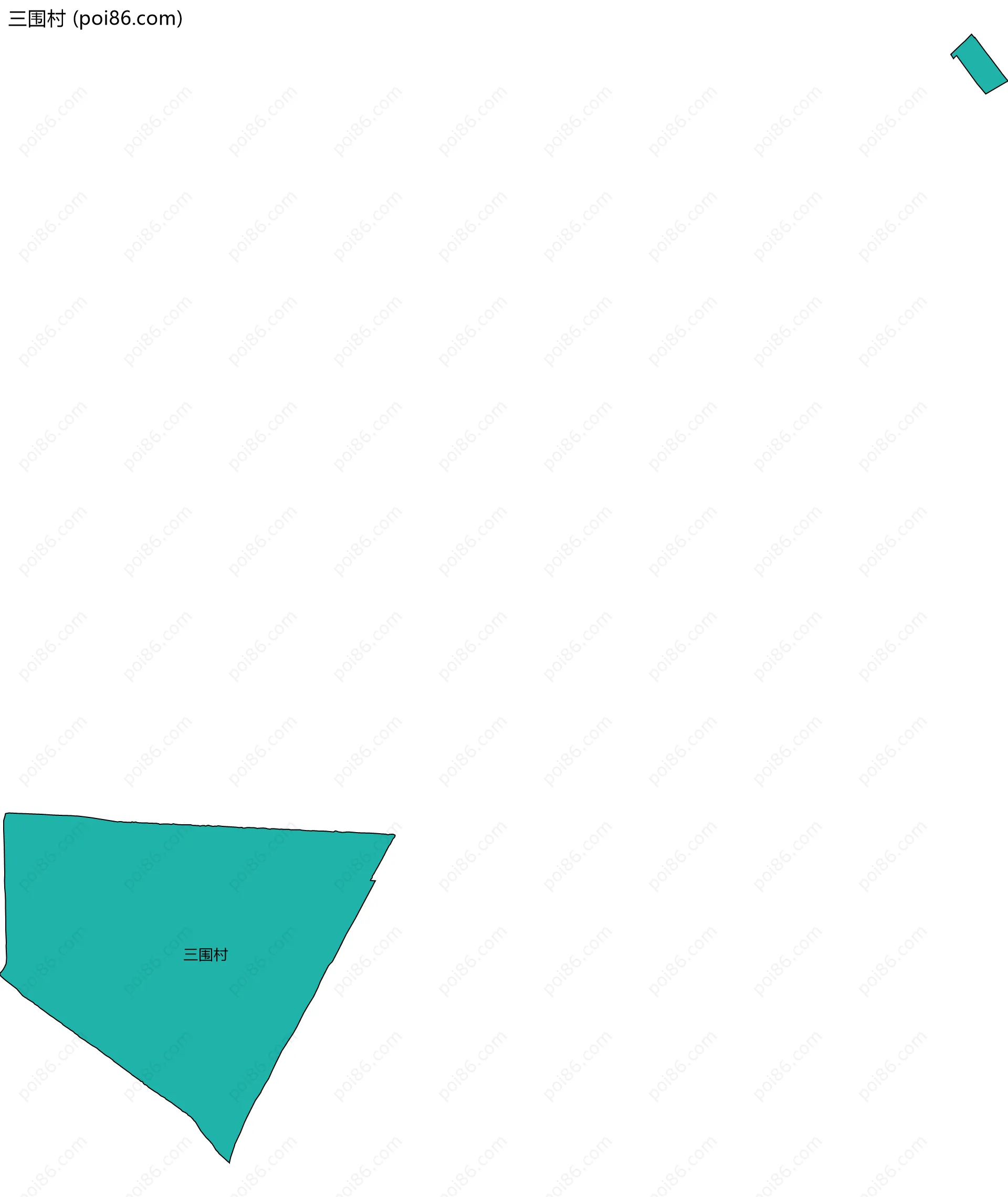 三围村边界地图