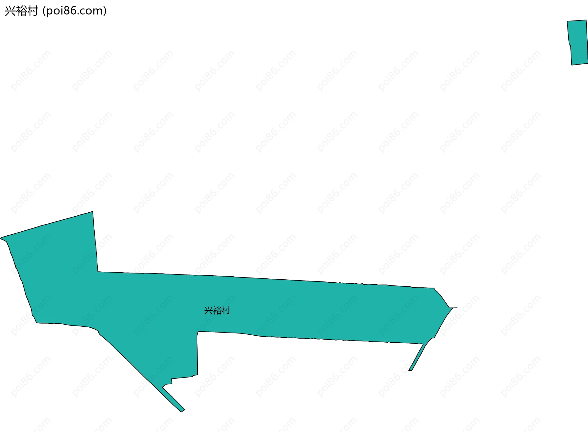 兴裕村边界地图