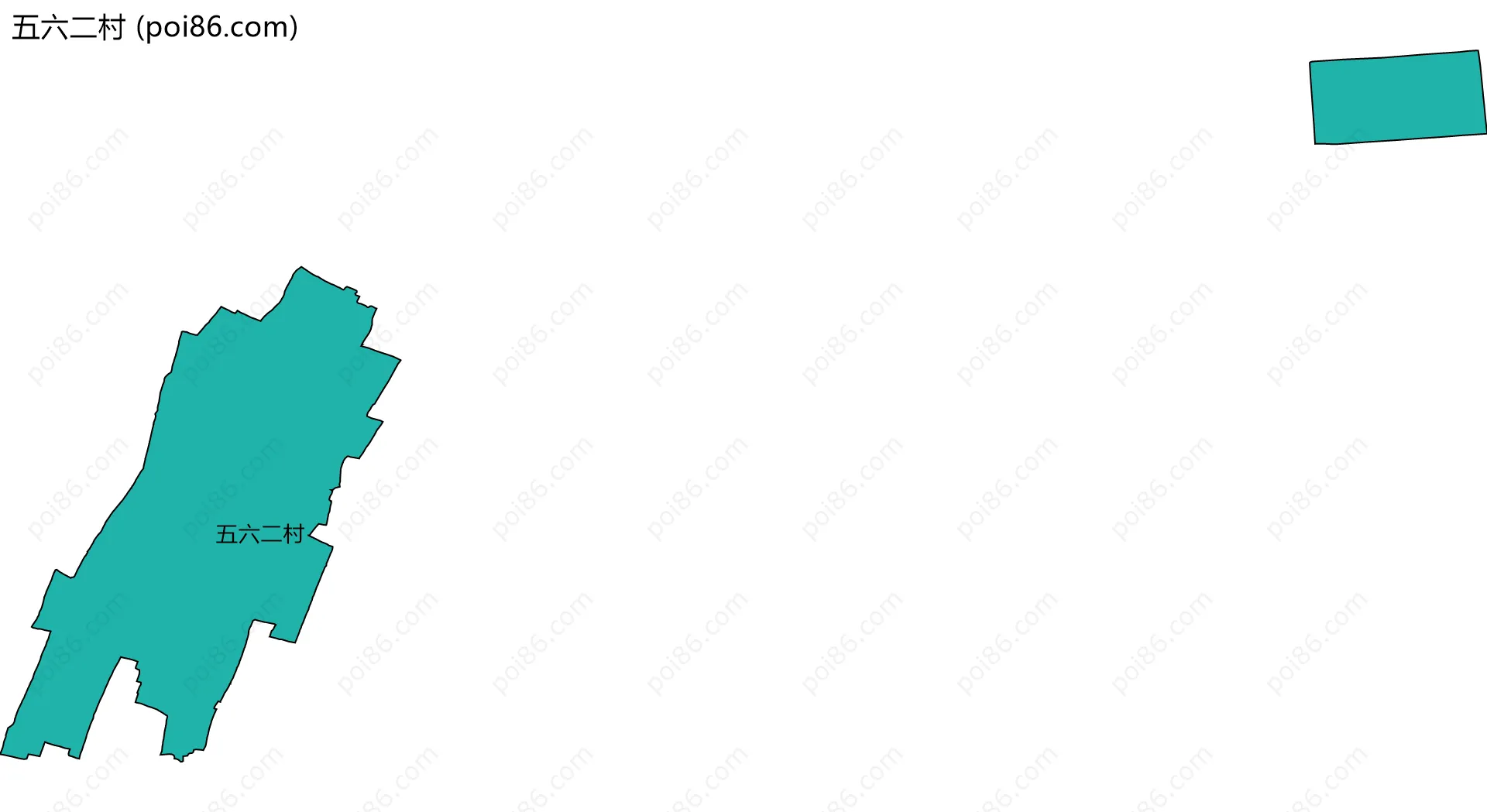 五六二村边界地图