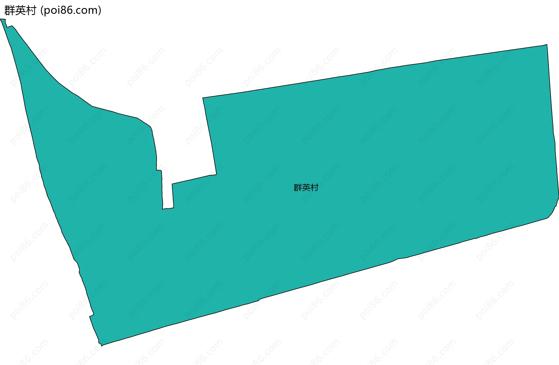 群英村边界地图