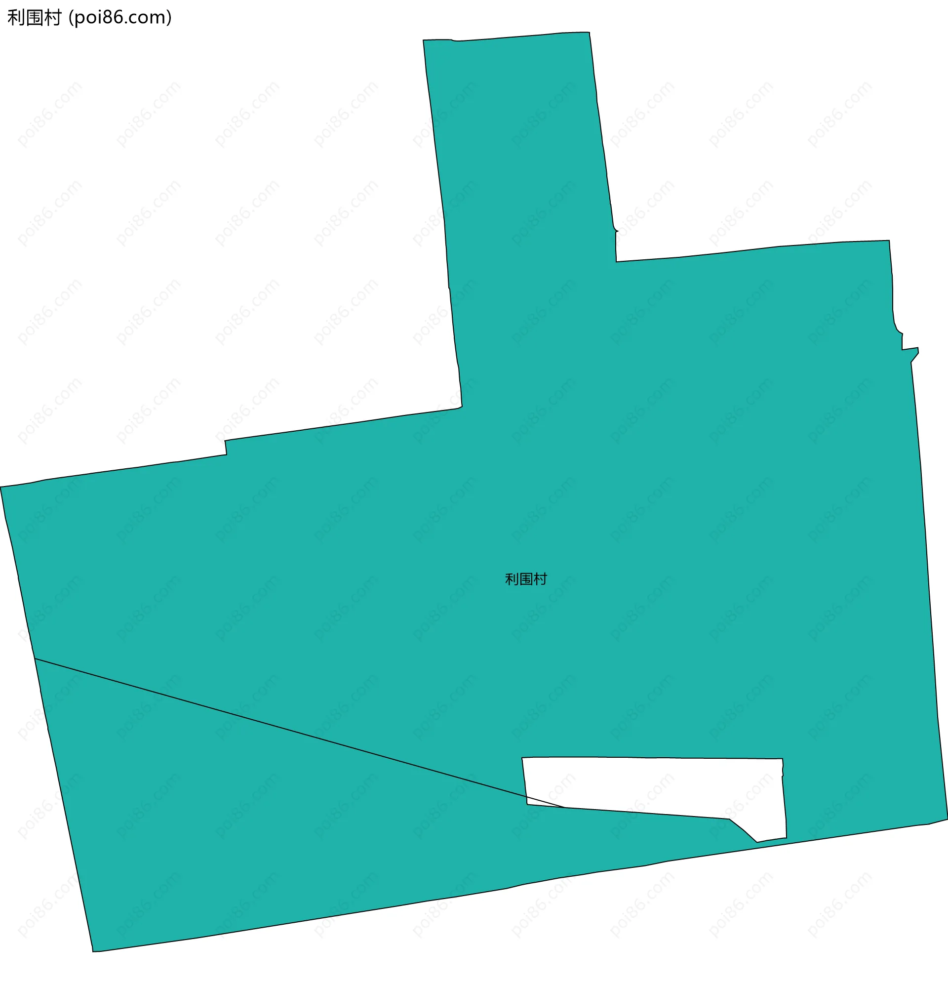 利围村边界地图
