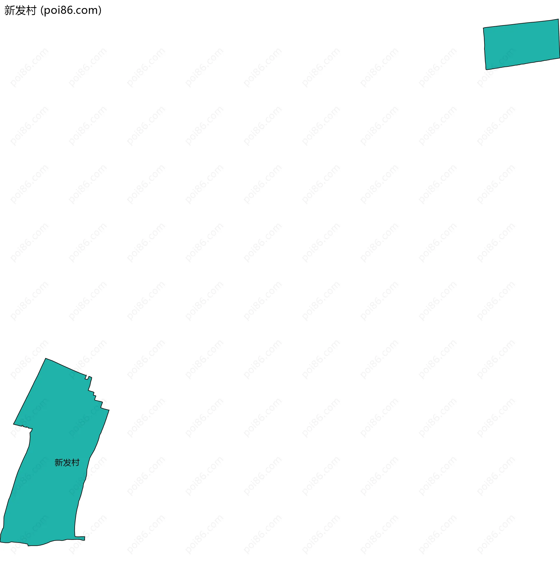 新发村边界地图