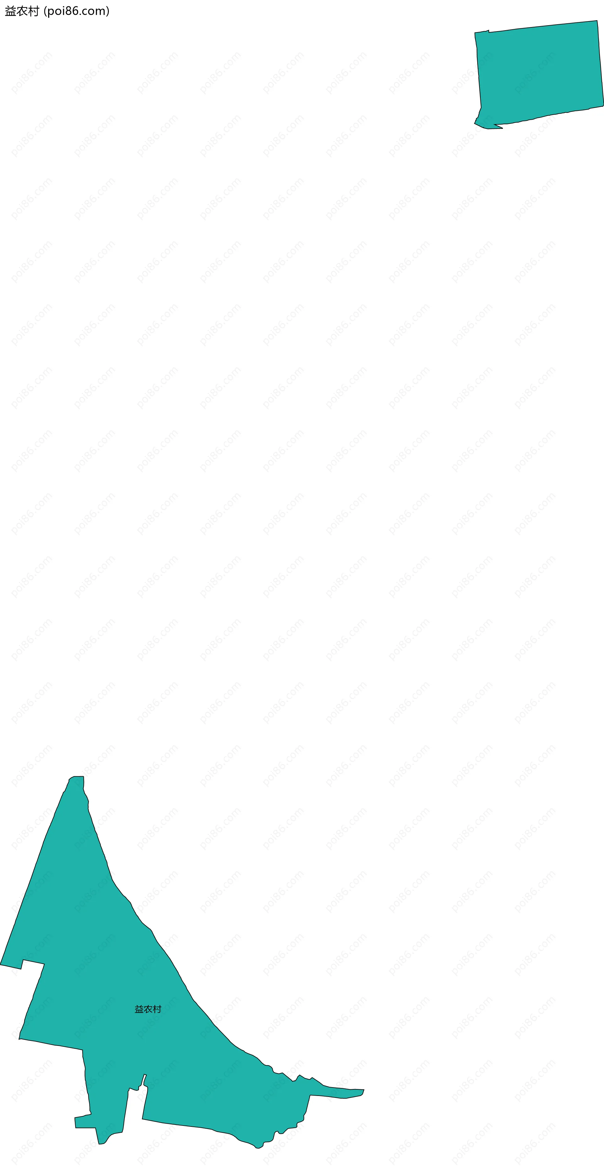 益农村边界地图