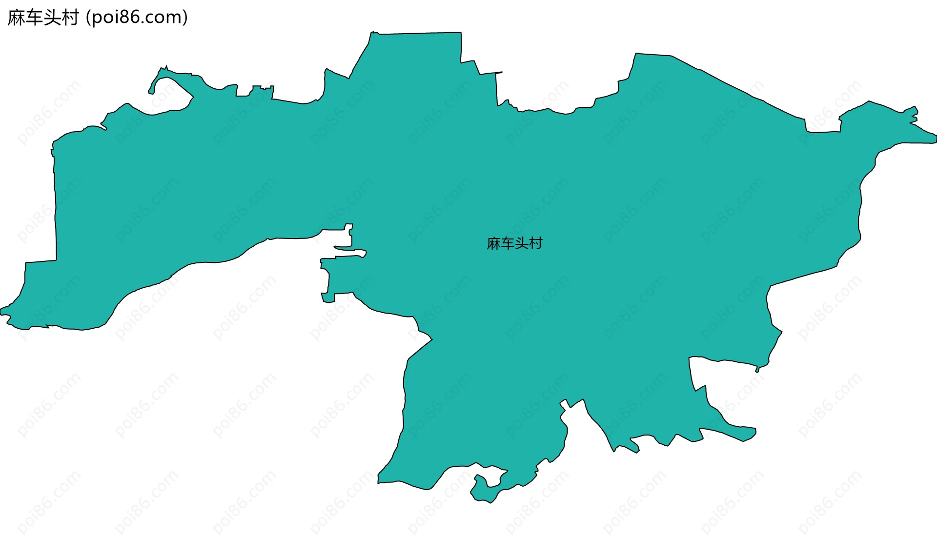 麻车头村边界地图
