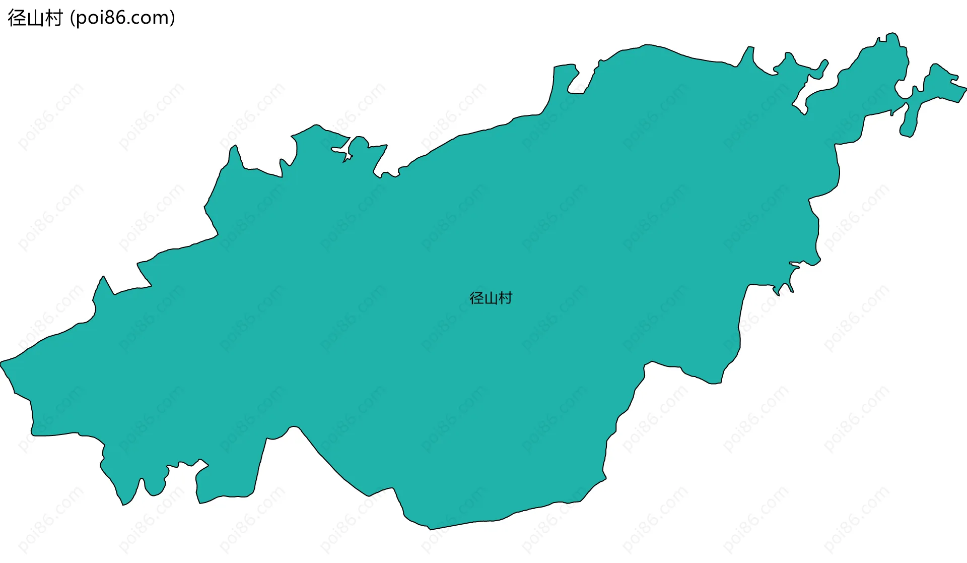径山村边界地图