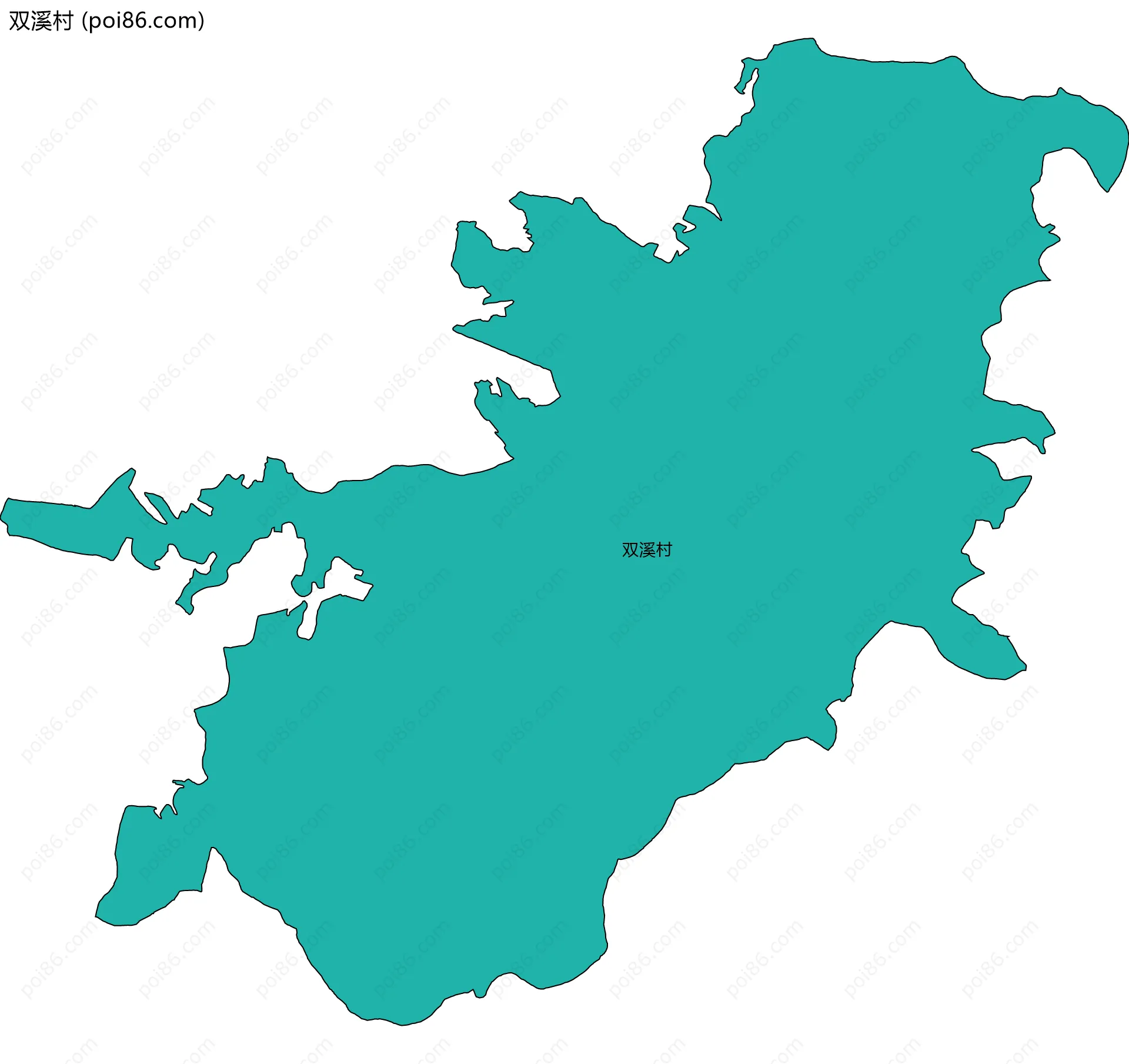 双溪村边界地图