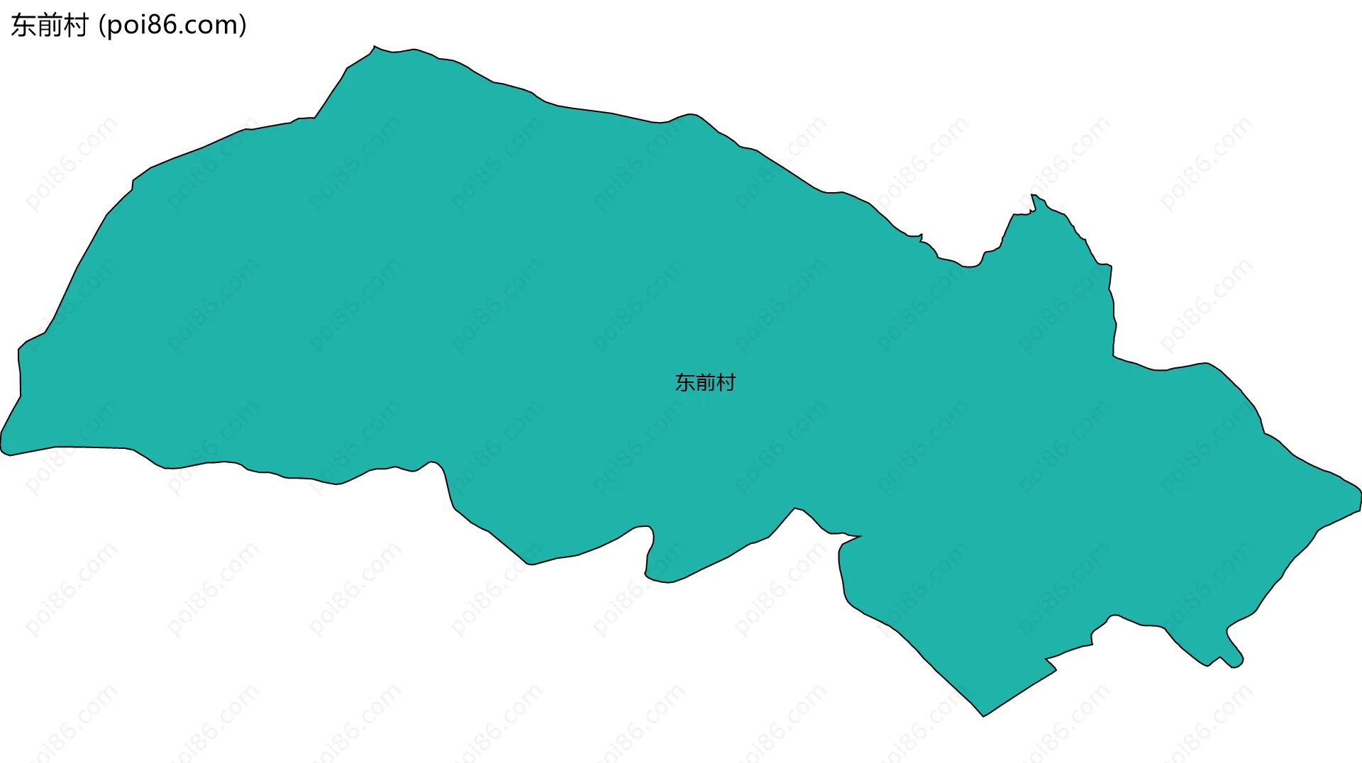 东前村边界地图