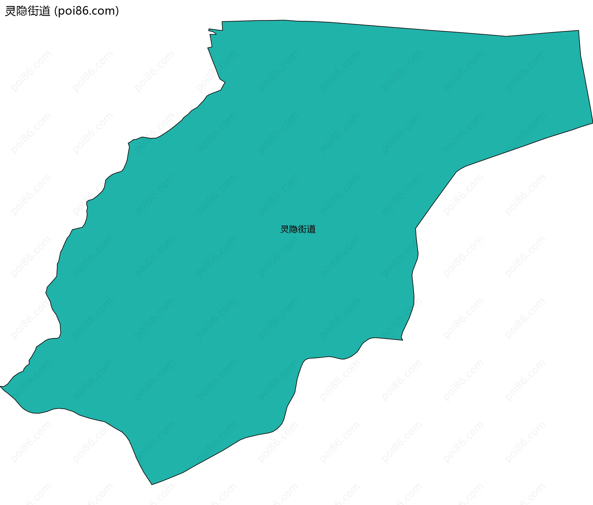 灵隐街道边界地图