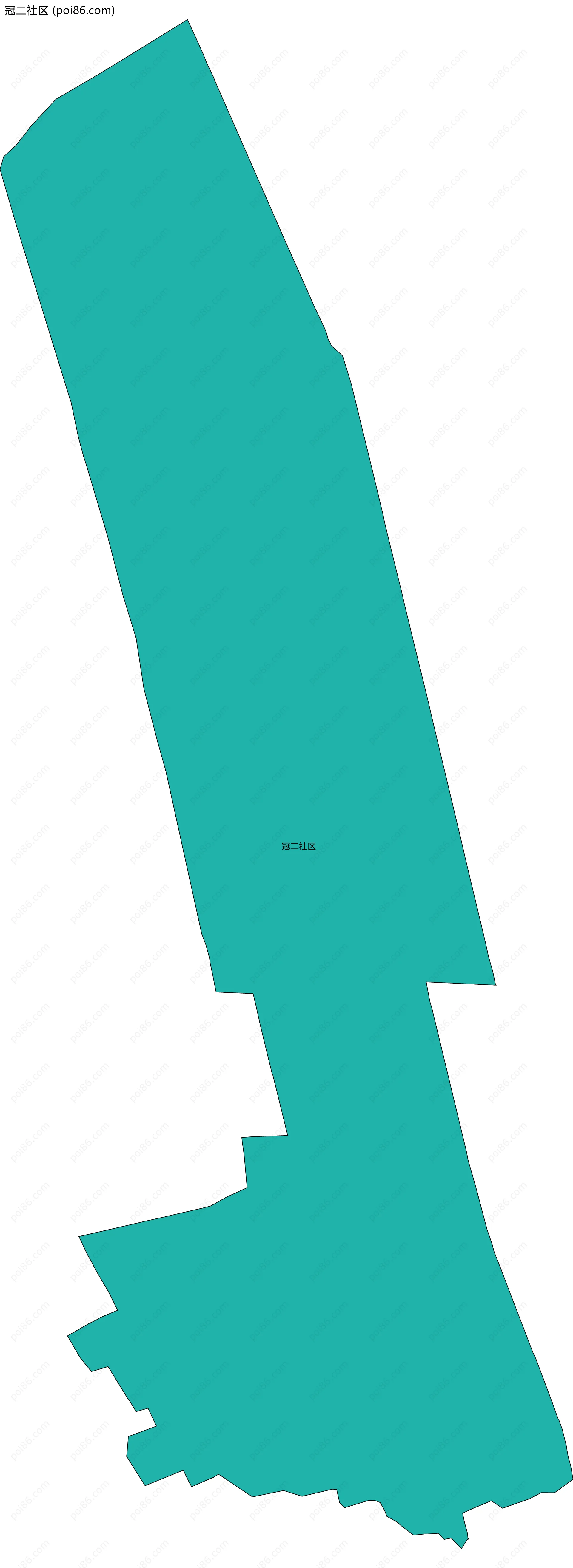 冠二社区边界地图