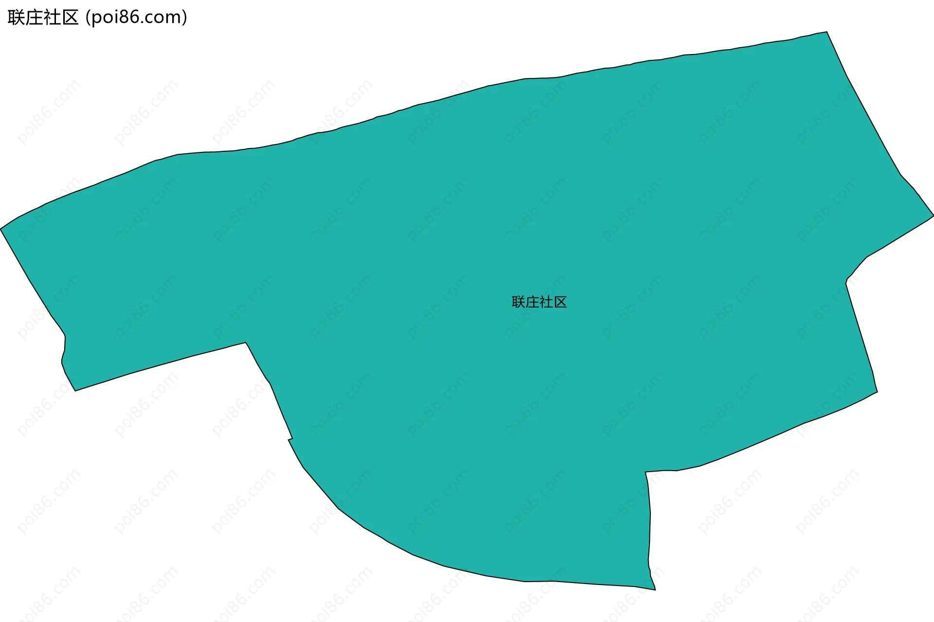 联庄社区边界地图