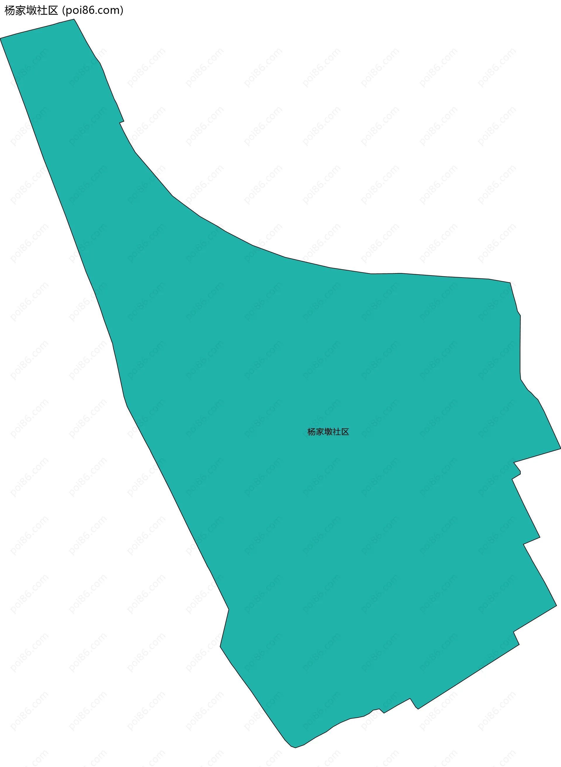 杨家墩社区边界地图