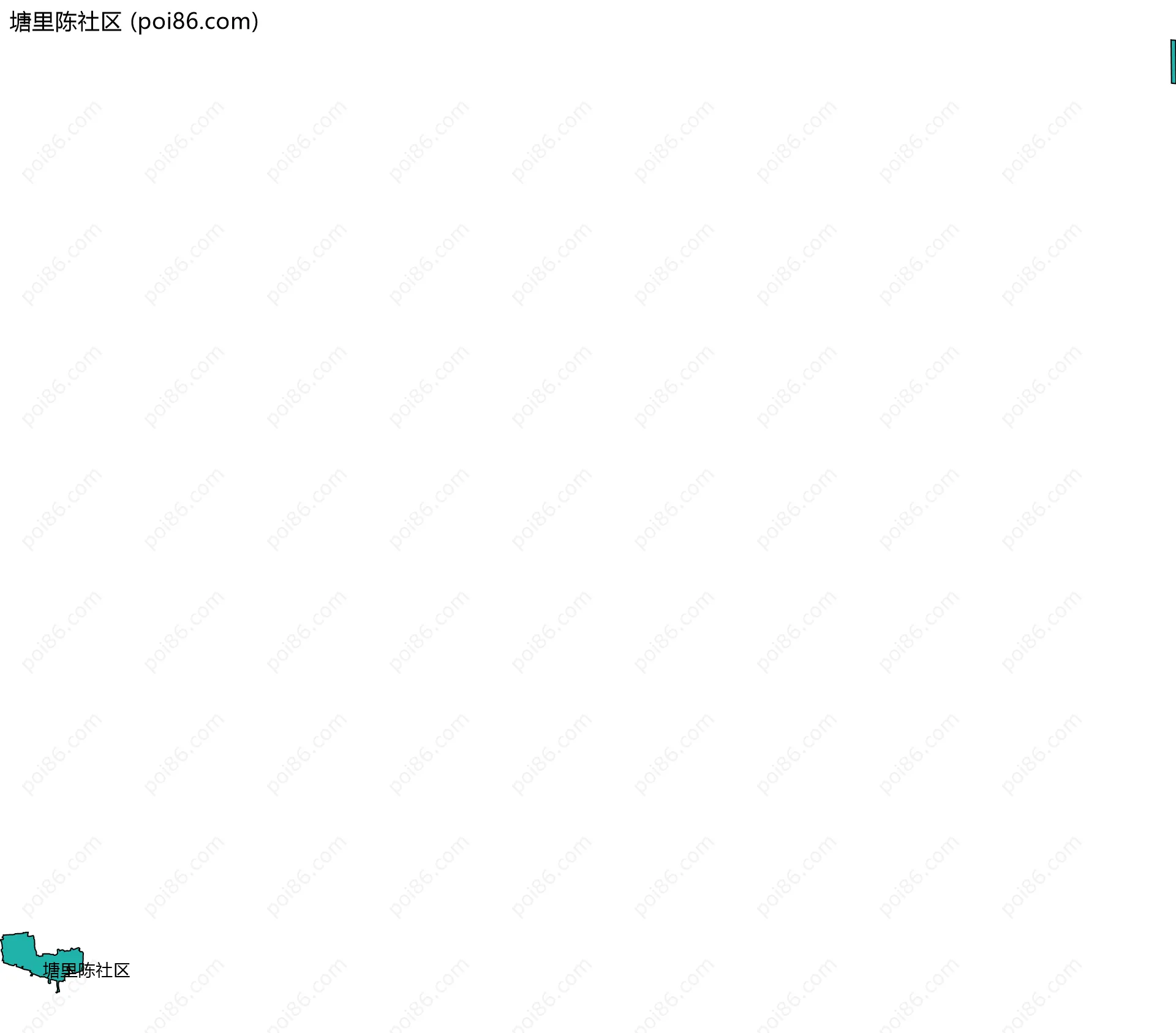 塘里陈社区边界地图
