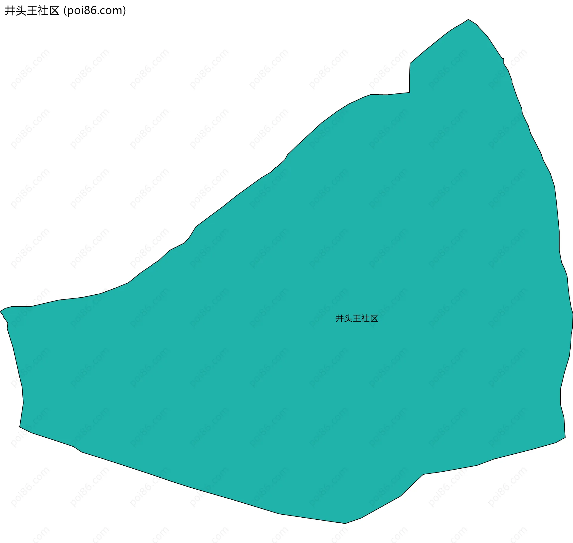 井头王社区边界地图