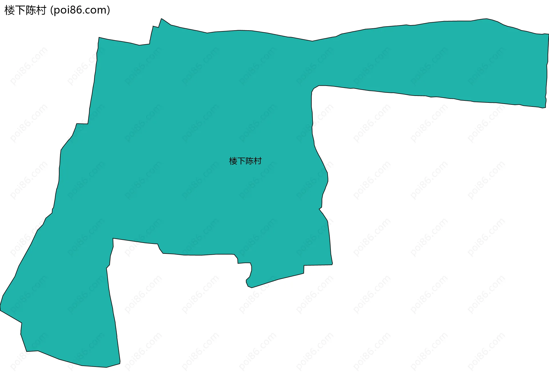 楼下陈村边界地图
