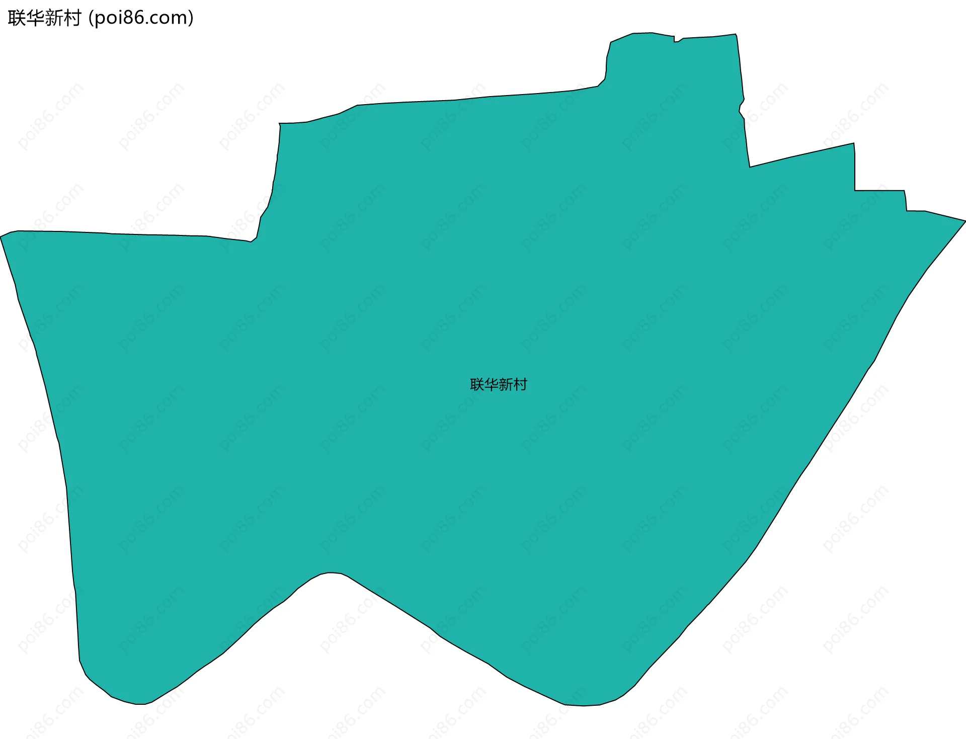 联华新村边界地图