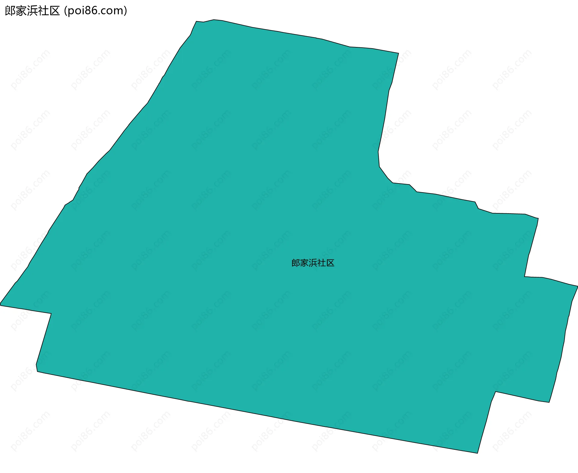 郎家浜社区边界地图