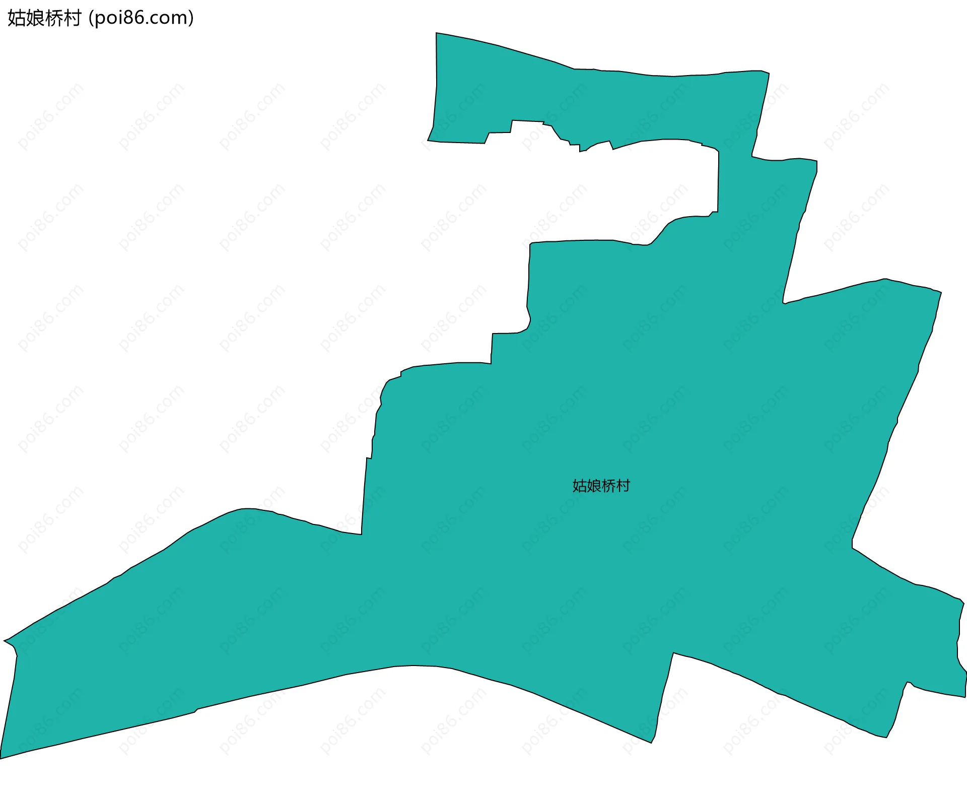 姑娘桥村边界地图