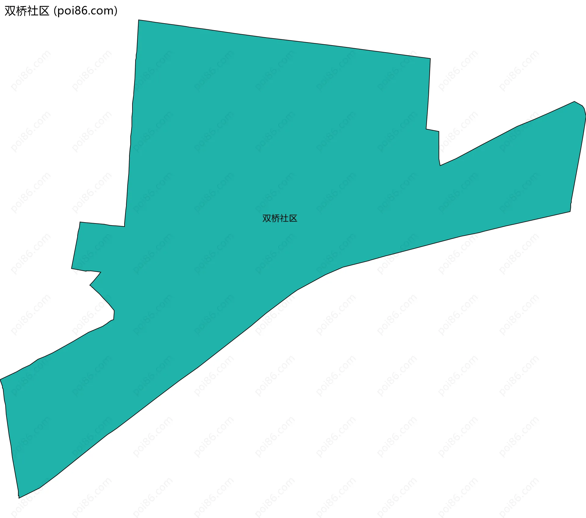 双桥社区边界地图