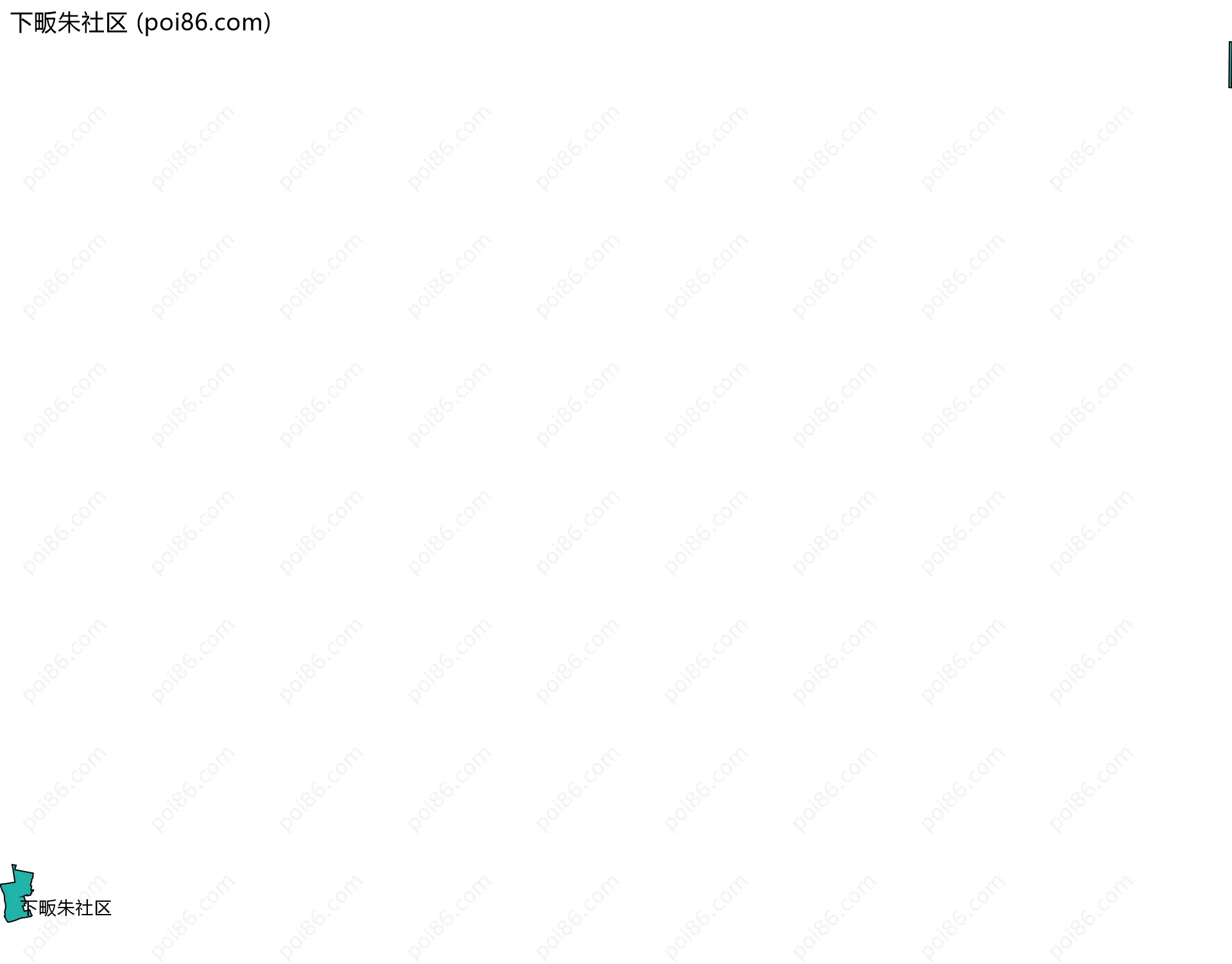 下畈朱社区边界地图