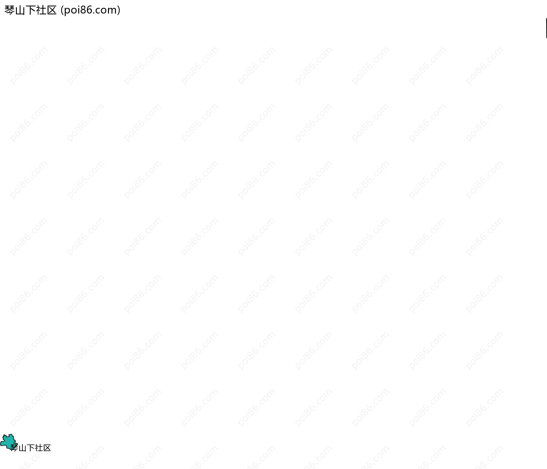 琴山下社区边界地图