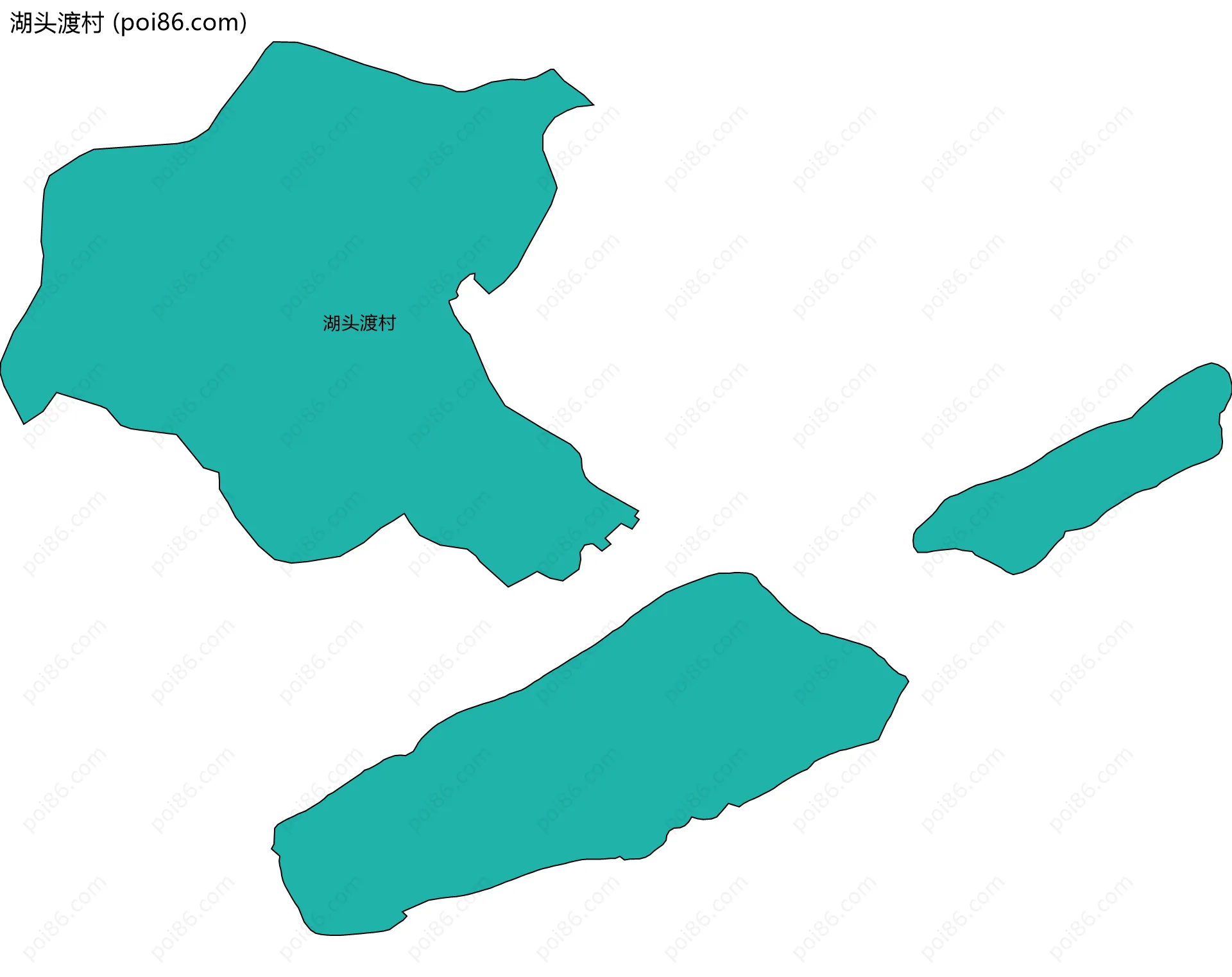 湖头渡村边界地图