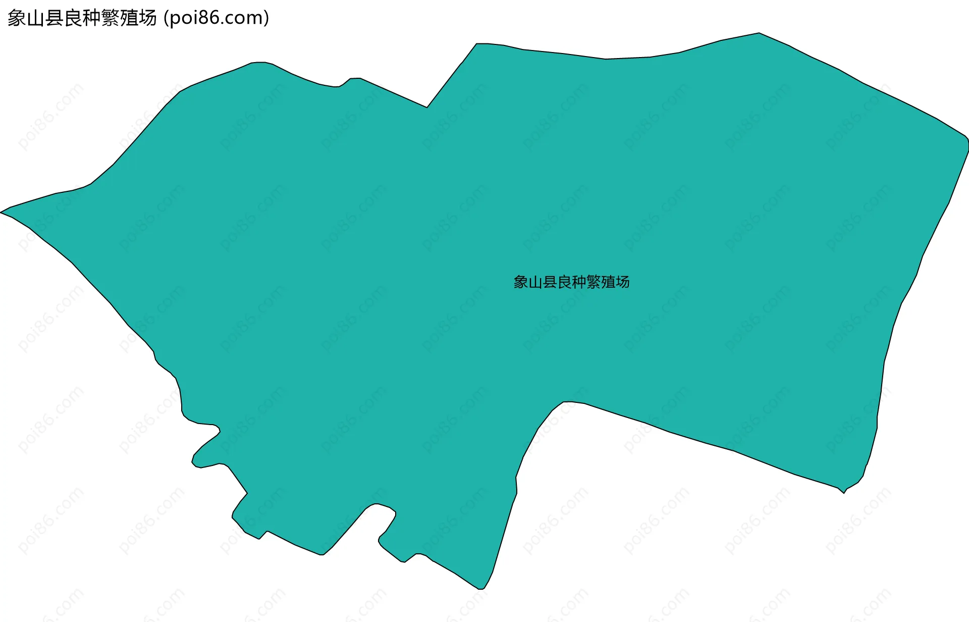 象山县良种繁殖场边界地图