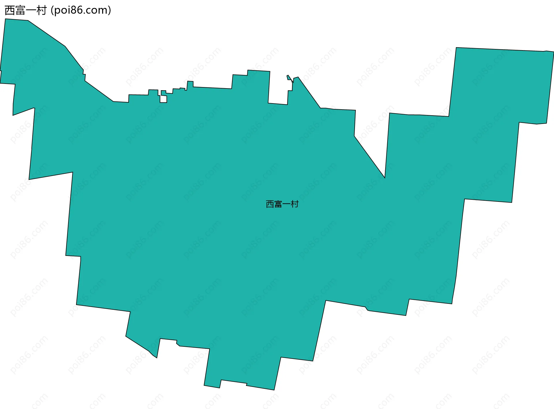 西富一村边界地图