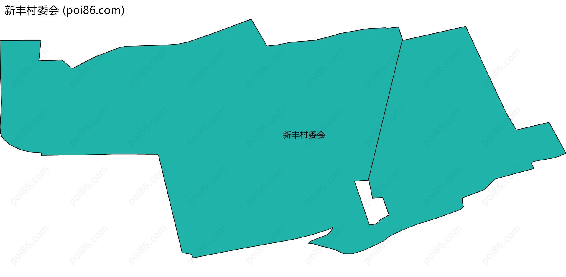 新丰村委会边界地图